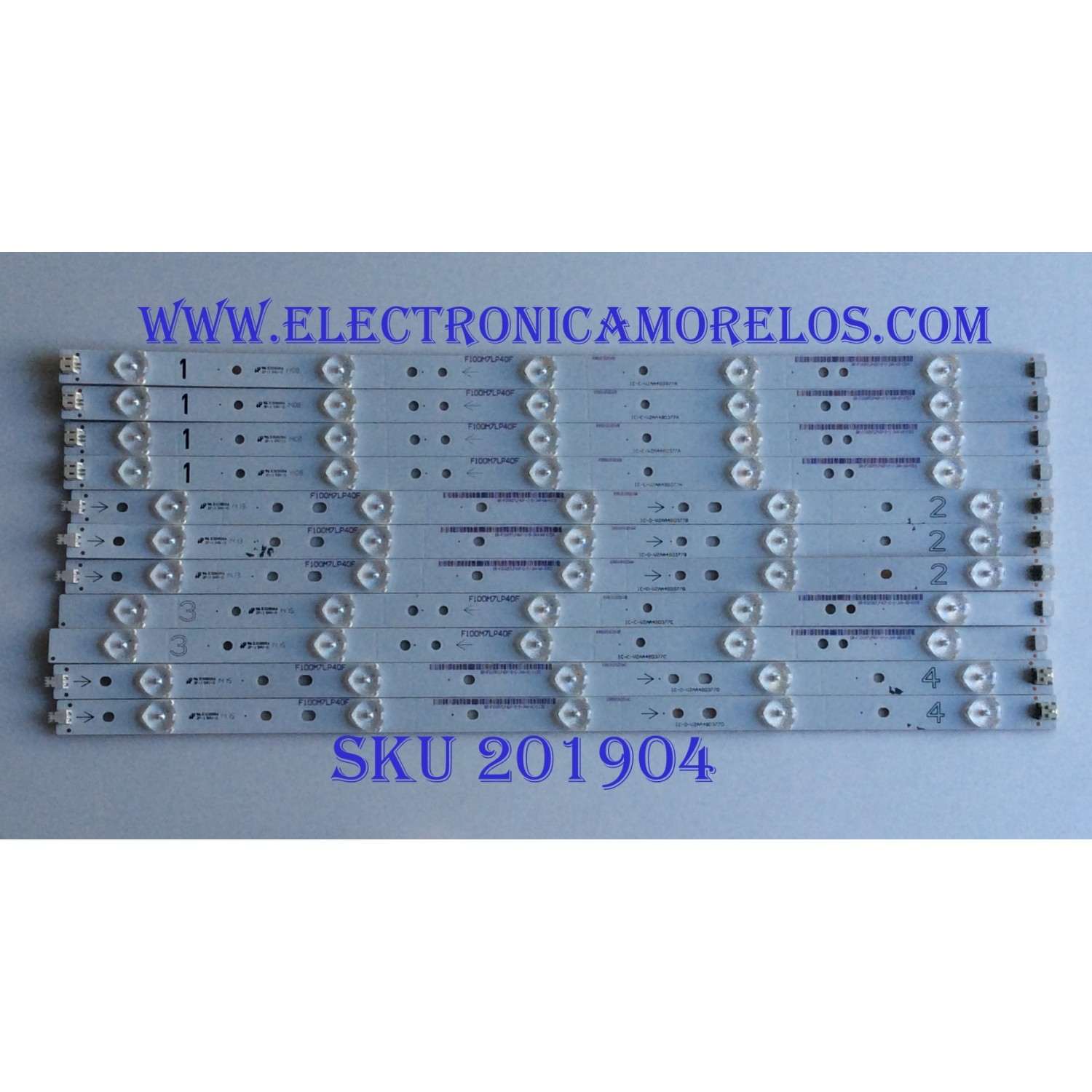 KIT DE LED'S PARA TV ((INCOMPLETO)) / SHARP / VZAA48D377 / 0981010221A9 / IC-C-VZAA48D377A / 0981010221AA / IC-D-VZAA48D377B / 0981010221AB / IC-C-VZAA48D377C / 0981010221AC / IC-D-VZAA48D370D / PANEL LSC480HN03-S01 / MODELO LC-48LE551U