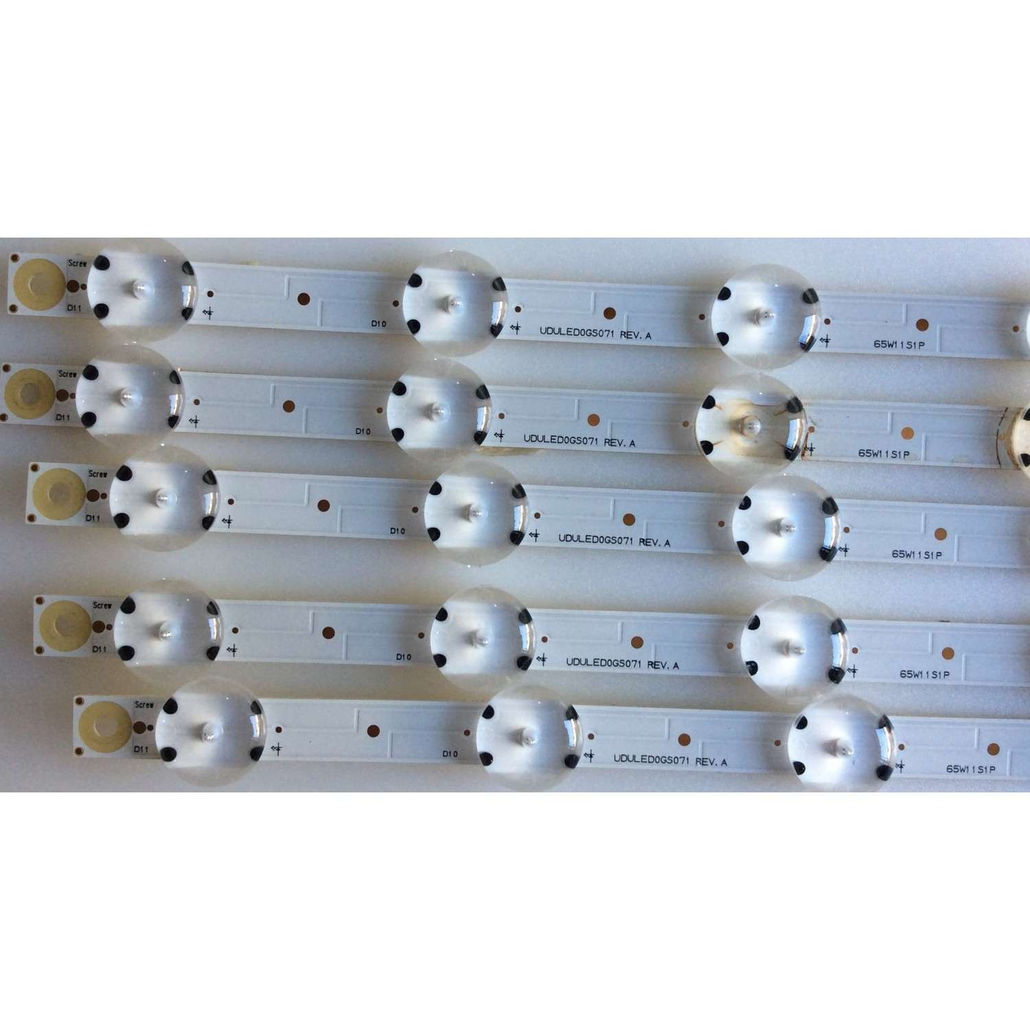 KIT DE LED'S  PARA TV ((INCOMPLETO)) / PHILIPS / UDULED0GS071 / LG INNOTEK 65INCH FUNAI_REV.A_ / 65W11S1P / PANEL UAD82XG / MODELO  65PFL5922/F8 - Imagen 4