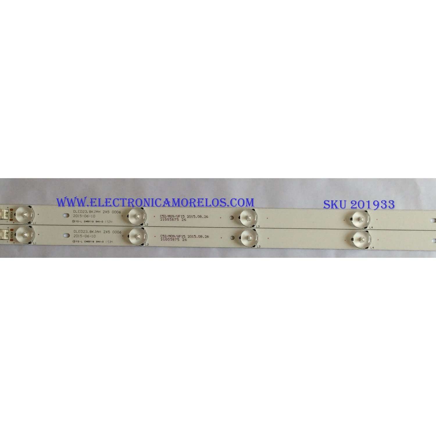 KIT DE LED'S PARA TV (2 PIEZAS) / ELEMENT / DLED23.8KJAH 2X5 0006 /C52/M09/VF15 / 21003875/ MODELO ELEFW247