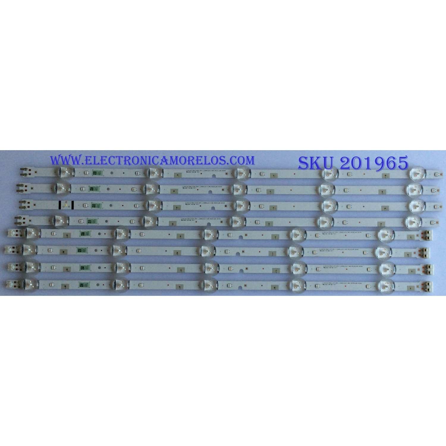 KIT DE LEDS PARA TV SAMSUNG ORIGINAL 8 PIEZAS / NUMERO DE PARTE 38526A / 38527A / S_5J52_50FC0M_5_RIGHT_REV1.1_150605 / 2015 SVS50 FHD FCOM L5 REV2.2 160925 LM41-00361A / 2015 SVS50 FHD FCOM R5 REV2.2 16025 LM41-00362A / MODELOS UN49M5000 / UA49J5200