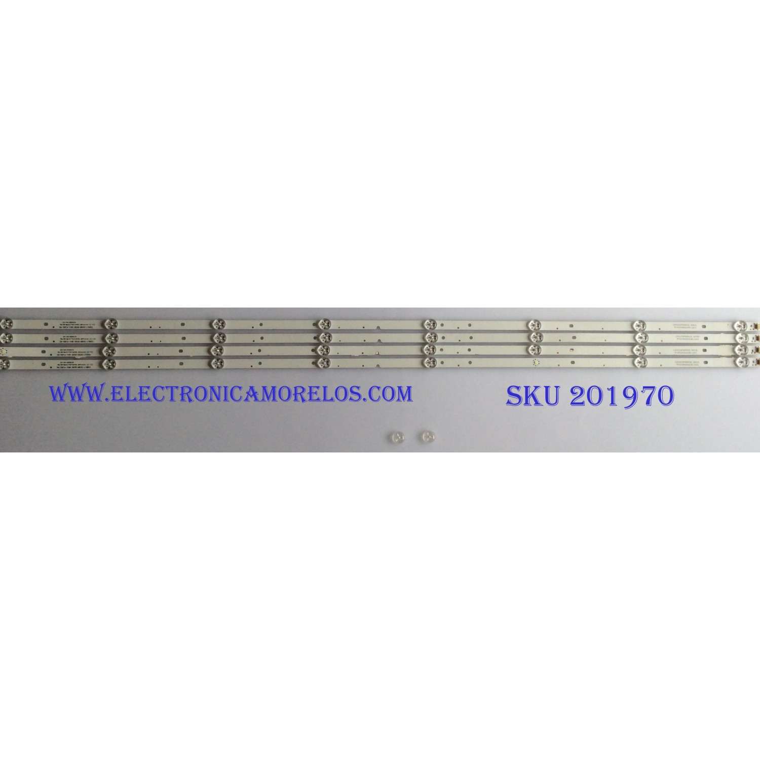 KIT DE LED´S PARA TV ( 4 PIEZAS ) / SCEPTRE / BMP2V0 / 06-50F6-4X8-3030-0D35-170921 / YF-K51M004JL8D-1001 / 261501000030 / 2301050F / MODELO H50