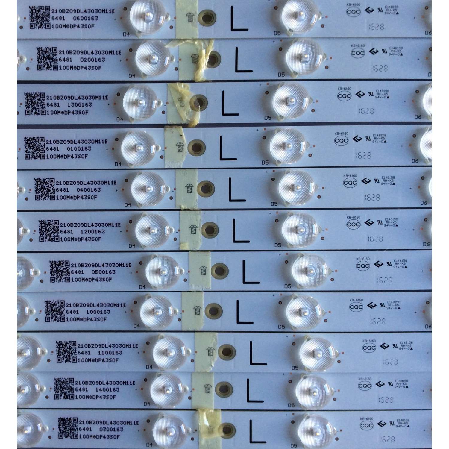 KIT DE LED'S PARA TV VIZIO (28 PIEZAS) / NUMERO DE PARTE LBM550P0205-ET-5 / LBM550P0205-EW-5 / 210BZ09DL43030M11E / 210BZ09DR43030M11E / EVTLBM550P0205-ET-4(L) / LBM550P0205-ET-5(L)(5) / LBM550P0205-EW-5(R)(5) / PANEL TPT550U2-EQLSJA.G / MODELO P55-C1 - Imagen 5