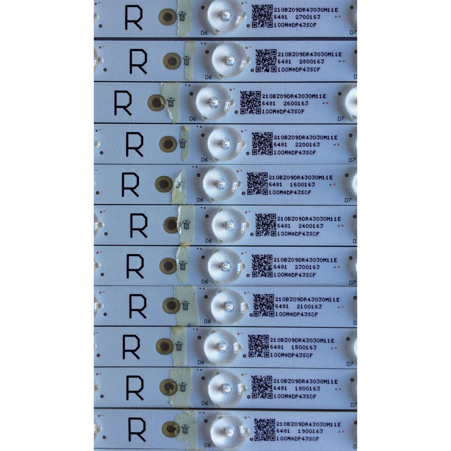KIT DE LED'S PARA TV VIZIO (28 PIEZAS) / NUMERO DE PARTE LBM550P0205-ET-5 / LBM550P0205-EW-5 / 210BZ09DL43030M11E / 210BZ09DR43030M11E / EVTLBM550P0205-ET-4(L) / LBM550P0205-ET-5(L)(5) / LBM550P0205-EW-5(R)(5) / PANEL TPT550U2-EQLSJA.G / MODELO P55-C1 - Imagen 2