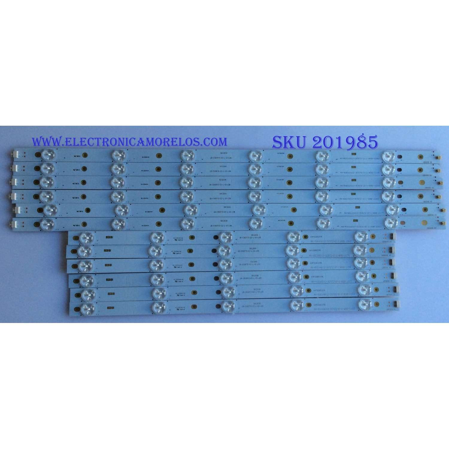 KIT DE LED'S PARA TV  HITACHI / (12 PIEZAS)  / 50C2000 / KHP200537A / LB-C500F13-E2-L-G1-LD6 / MX-50010012-3C572-0-1-499 / PANEL C500FBEZ-A / MODELO LE50H508