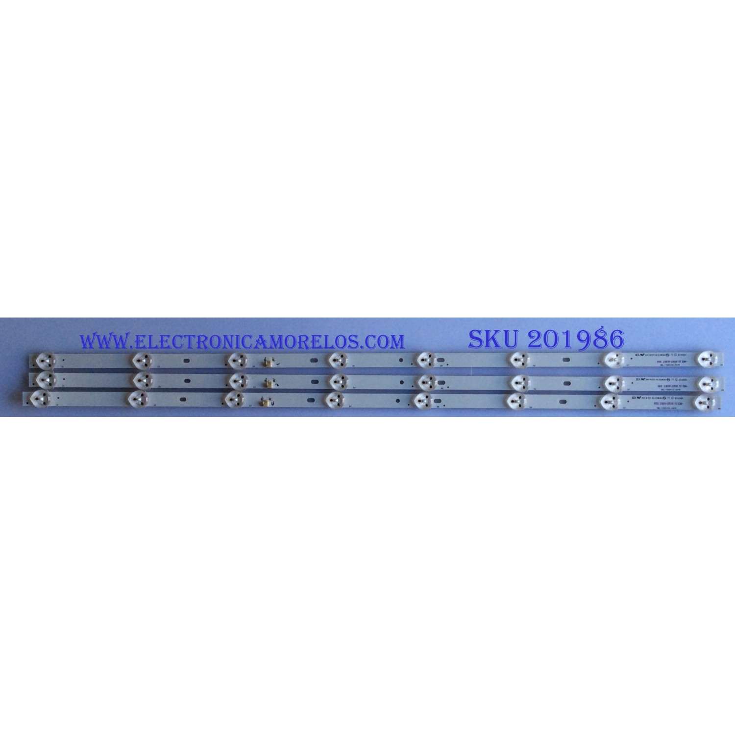 KIT DE LED'S PARA TV (3 PIEZAS) / 3BLT5904101-007B / 0001 20000-20500 Y2 EDA / PANEL 705-315-D31XT-01NH /
