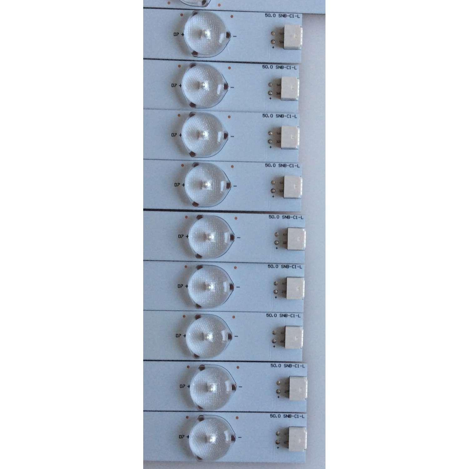 KIT DE LED´S PARA TV ( 18 PIEZAS ) / VIZIO / 50.0 SNB-S150 / 50.0 SNB-C1-L  / 50.0 SNB-C1-R / YMFB45F6BB26-F46 / PANEL TPT500J1-LE1 / MODELO E500I-A1 LTMXNTAN - Imagen 4