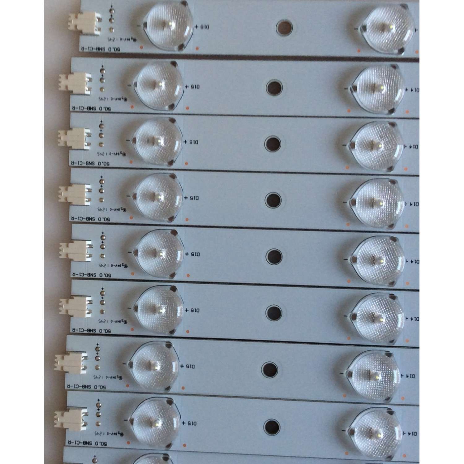 KIT DE LED´S PARA TV ( 18 PIEZAS ) / VIZIO / 50.0 SNB-S150 / 50.0 SNB-C1-L  / 50.0 SNB-C1-R / YMFB45F6BB26-F46 / PANEL TPT500J1-LE1 / MODELO E500I-A1 LTMXNTAN - Imagen 3