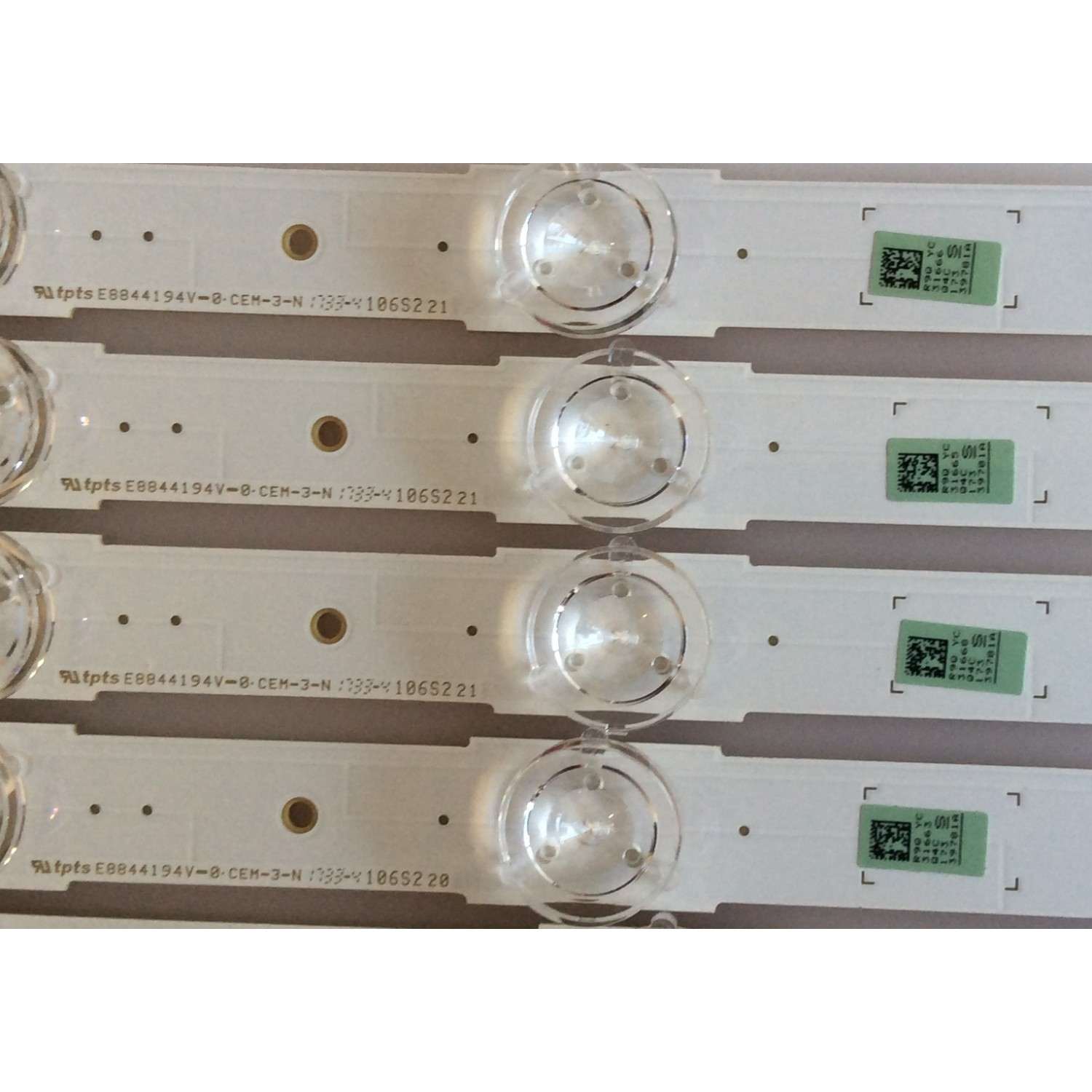 KIT DE LED'S PARA TV ( 8 PIEZAS) / SAMSUNG / BN96-39781A / BN96-39782A / 39781A / 39782A / S_KU6K_43_FL30_L7 / LM41-00268A  PANEL'S  CY-GM043HGAV1H / CY-GK043HGAV2V / CY-GK043HGAV2H / (MODELOS EN DISCRIPCIÓN) - Imagen 3