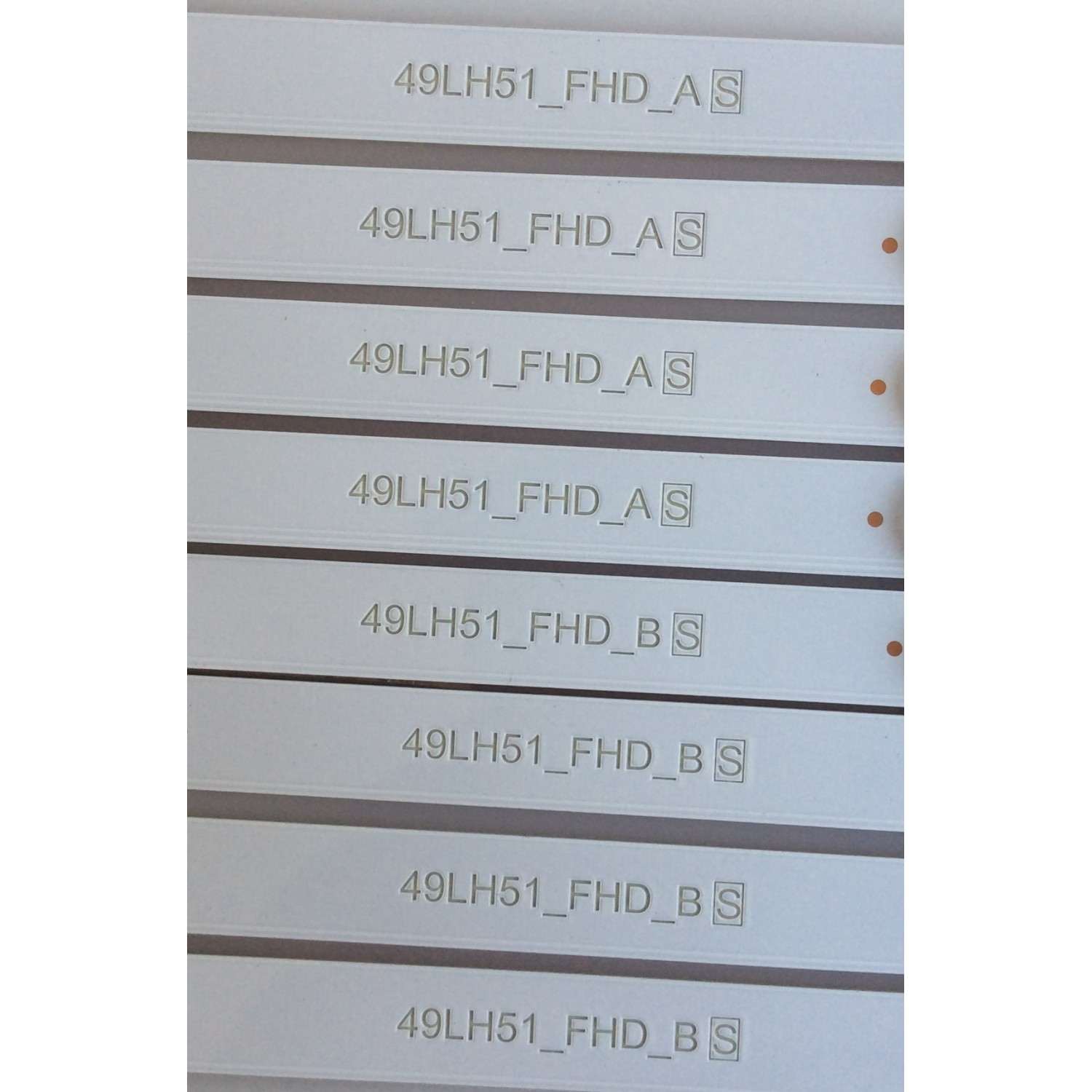 KIT DE LED'S PARA TV (8 PIEZAS) / LG / 49LH51_FHD_B / SSC_49INCH_FHD_B_REV00_150924 / PANEL NC490DUE-ABEX1 / MODELOS 49LH570A-UE / 49LJ5100-UC - Imagen 3