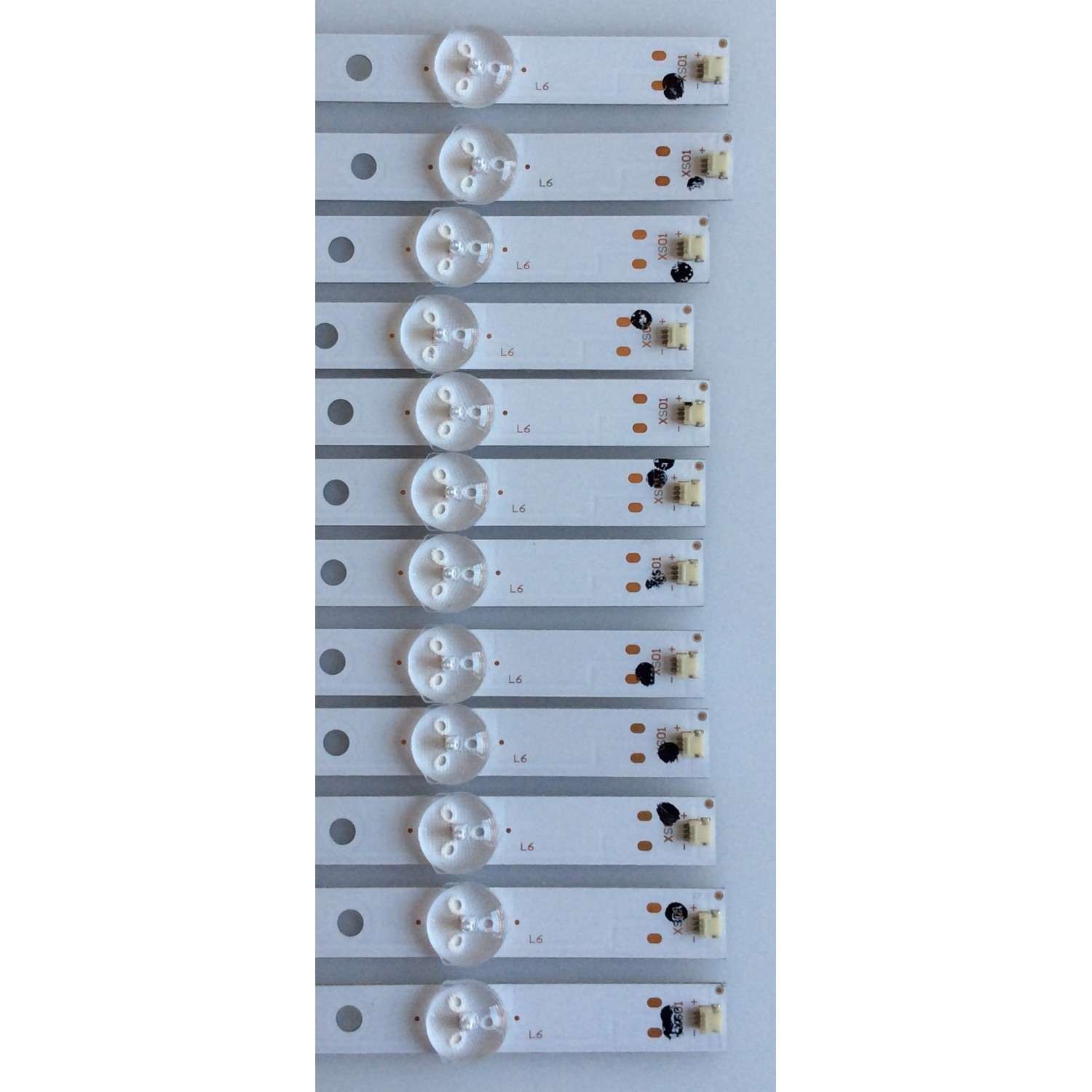 KIT DE LED'S PARA TV (12 PIEZAS) / VIZIO / DLED65CNC 12X6 0002 / 8149010065009 88 / PANEL HV650QUBN9A / MODELO 65" - Imagen 3