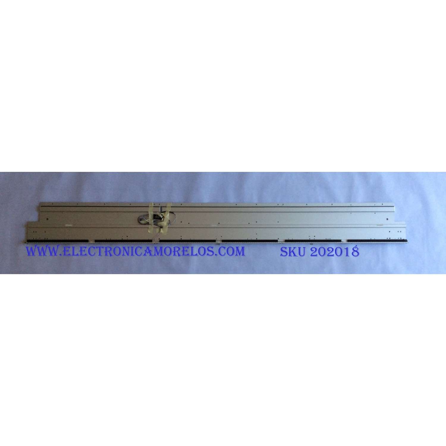 KIT DE LEDS PARA TV JVC ORIGINAL 3 PIEZAS / NUMERO DE PARTE 4708-K43WDD-A2113N11 / K430WDD1 A2 / YDSL4700RA0 / 11155-A0 / 113X08-430D1021 / K430WDD1 / 229052 / HL-030169-3210B833 / PANEL K430WDF / DISPLAY LC430DUQ (SK)(A3) / MODELO SI43FRF