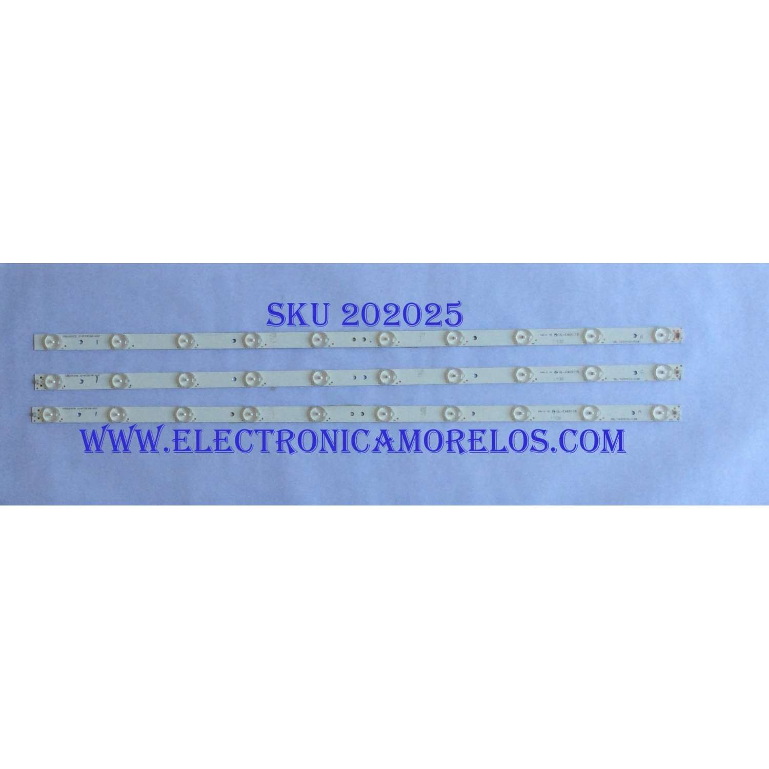 KIT DE LED'S PARA TV WESTINGHOUSE ((3 PIEZAS)) / NUMERO DE PARTE 3BL-T6324102-020B / 3BL-T6324102-019B / JS-GY33EJWD-0002 / PANEL ST3151A04-7 VER.2.4 / MODELO DWM32H1Y1 TW-00371-P032D