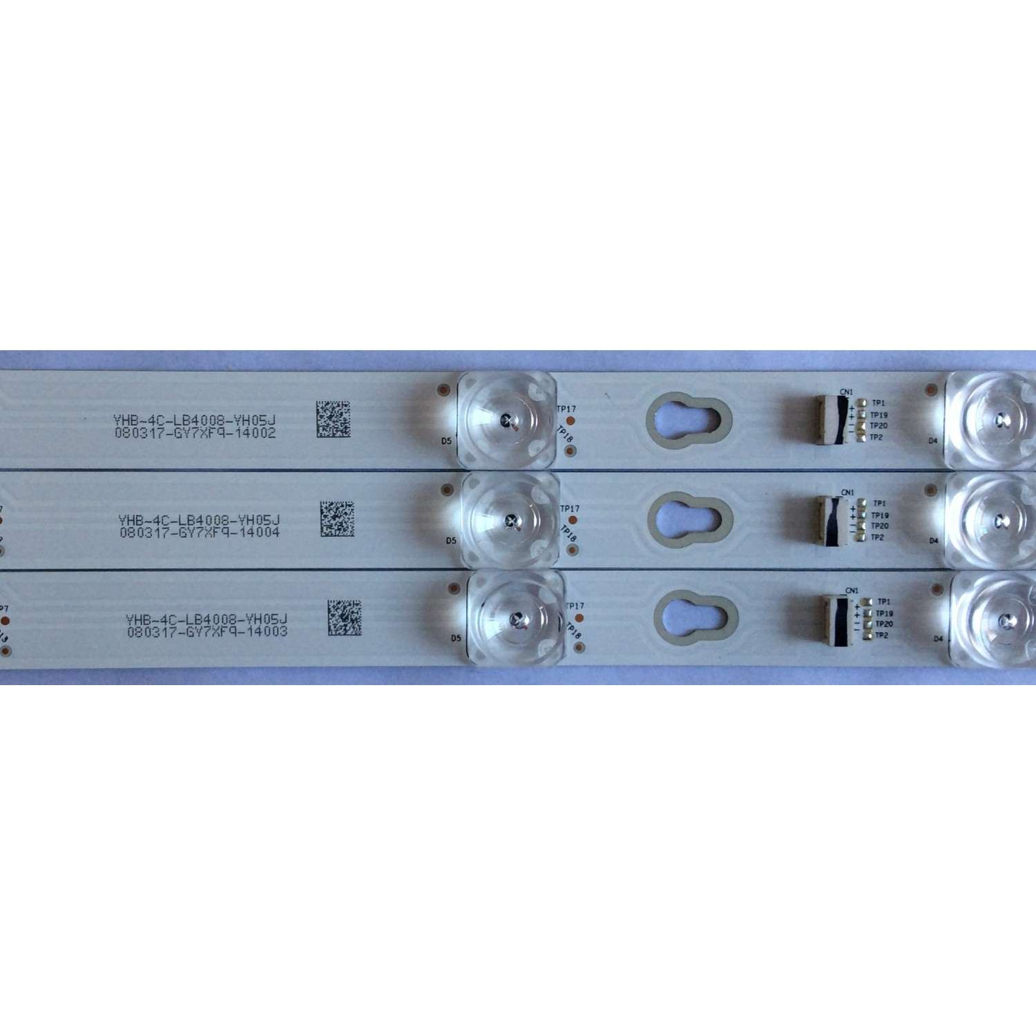 KID DE LED'S PARA TV ( 3 PIEZAS ) / TCL / 006-P1K3506B  / T0T_40D2900_3X8_3030C_D6T-2D1_4S1PX2  / LB4008 / PANEL T8-40D2900-LPN2, LVF400SS0T / MODELO 40S305TFAA  - Imagen 2