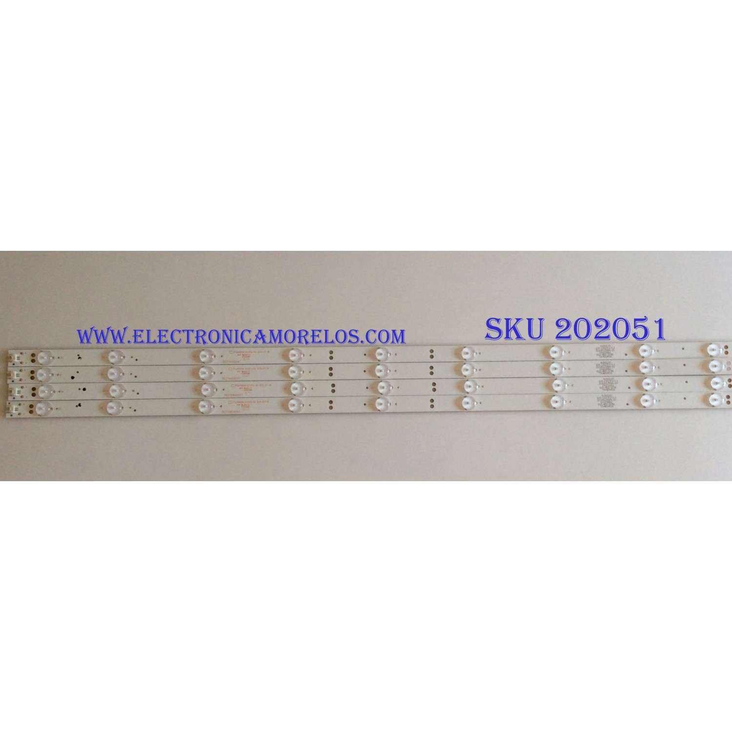 KIT DE LED´S PARA TV ( 4 PIEZAS ) / ELEMENT /  303TH400047 / TFGJ40D09-ZC21FG-02 / PANEL LSC400HN02-G02 / MODELO ELEFW408 P5G5M 