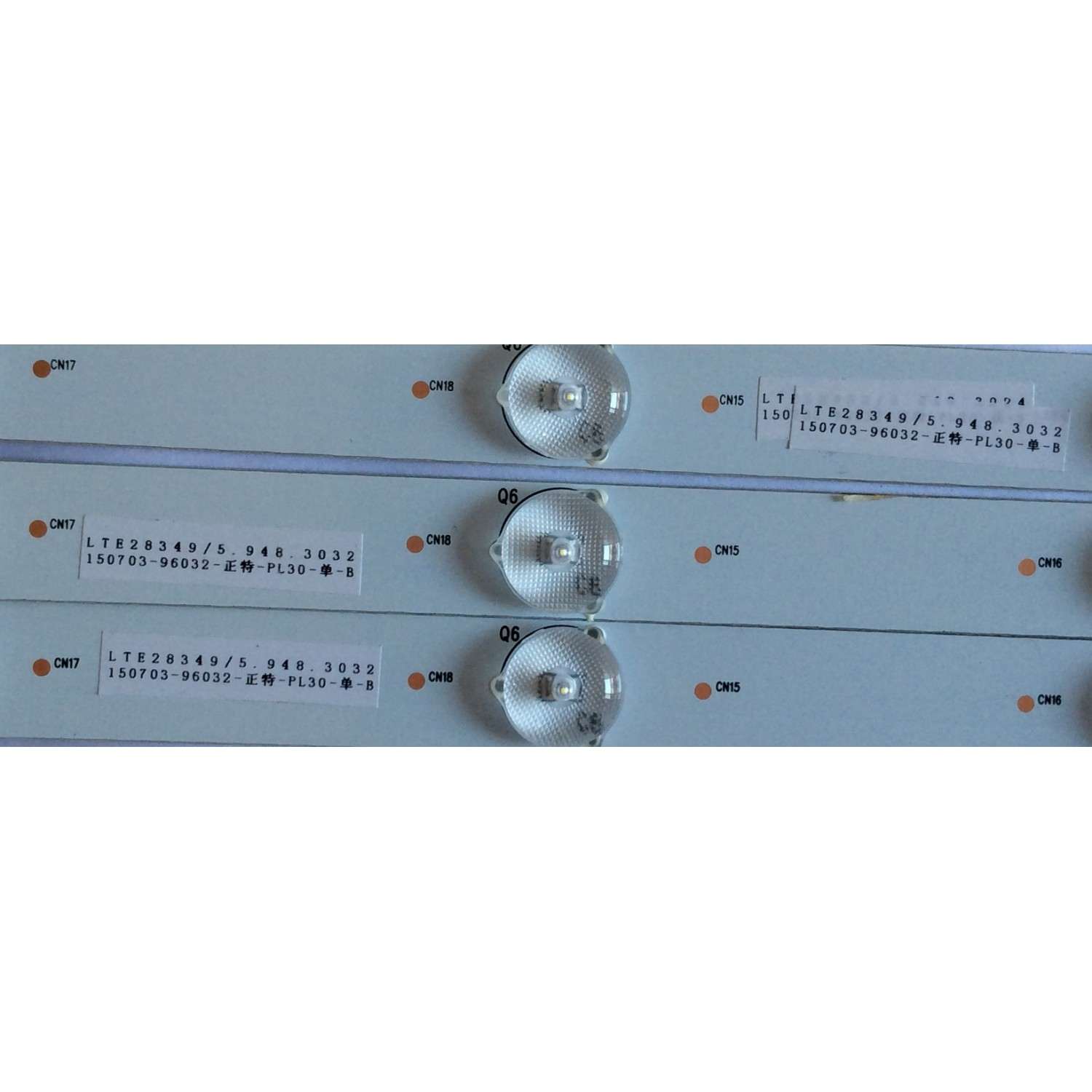 KIT DE LED'S PARA TV ( 3 PIEZAS ) / WESTINGHOUSE / GKB7.820.3829 / 2837-E2 / MODELO WD28HC1160  - Imagen 2