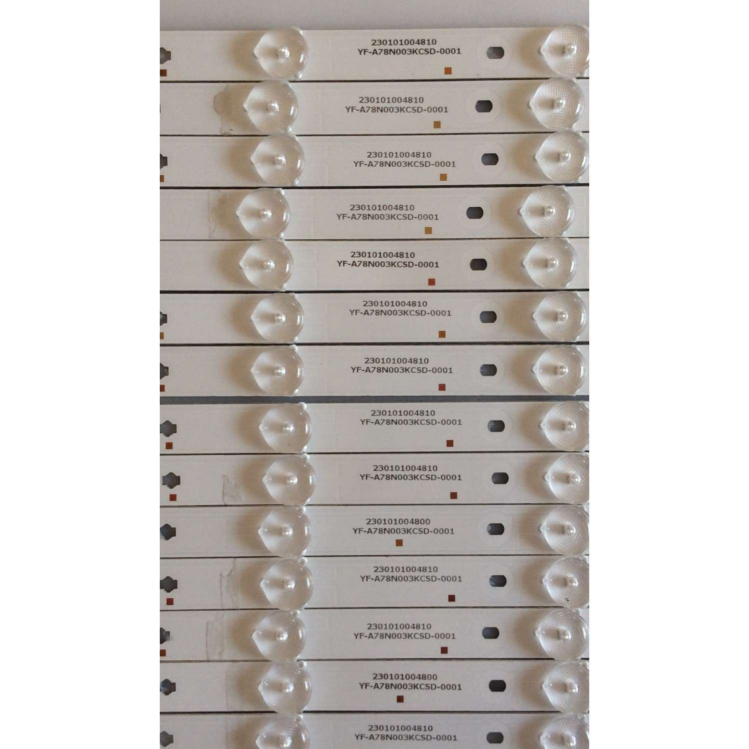 KIT DE LED'S PARA TV ( 14 PIEZAS ) / SCEPTRE  / 01-65F7-3528-678X16-A-0119A / 01-65F7-3528-678X16-B-0119A / 261501002711 / 261501002712 / E331251 / MODELO W65 - Imagen 2