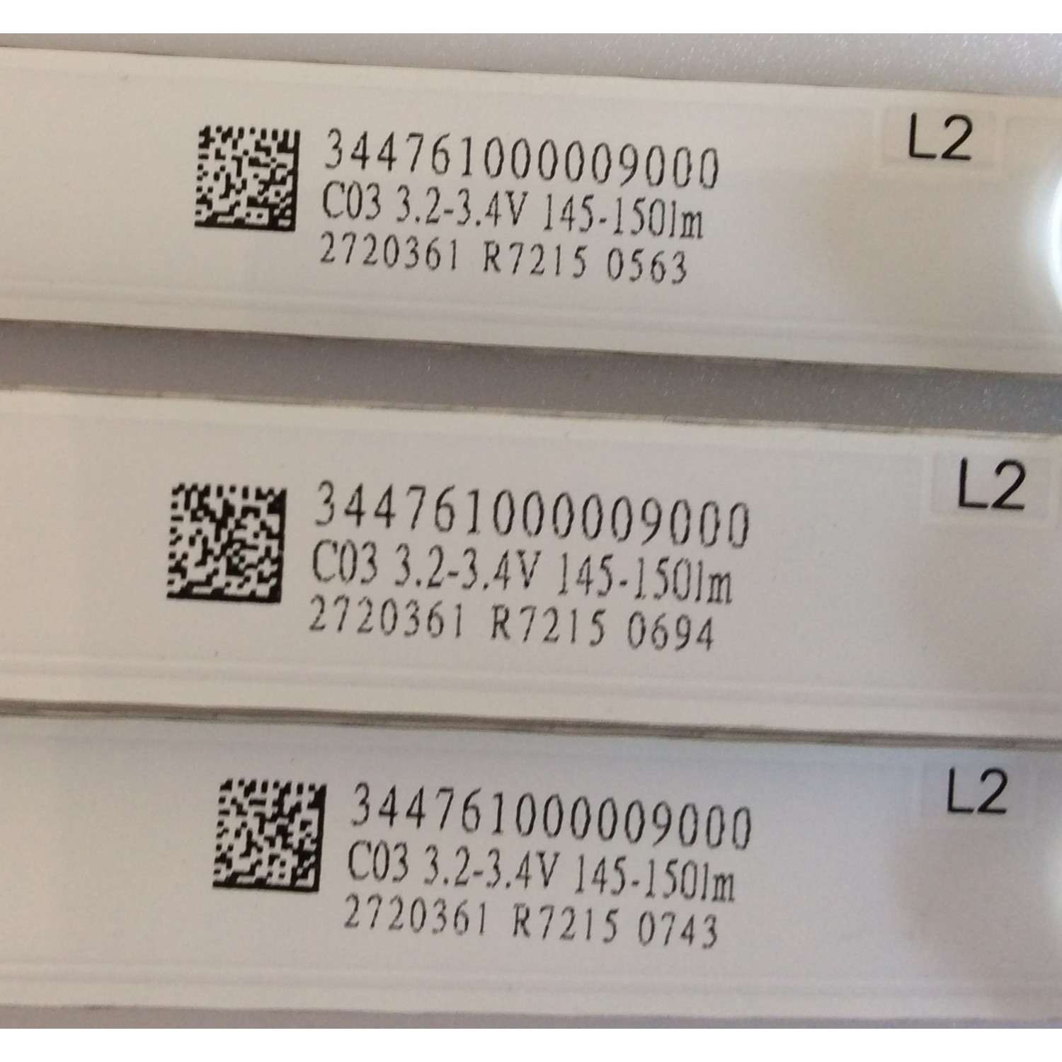 KIT DE LED'S PARA TV ( 3 PIEZAS ) / LG / RF-EG320E32-0701S-11A5 / PANEL HV320WHB-N81 REV1.1 / MODELO 32LJ500B-UB CUSFLH  - Imagen 4