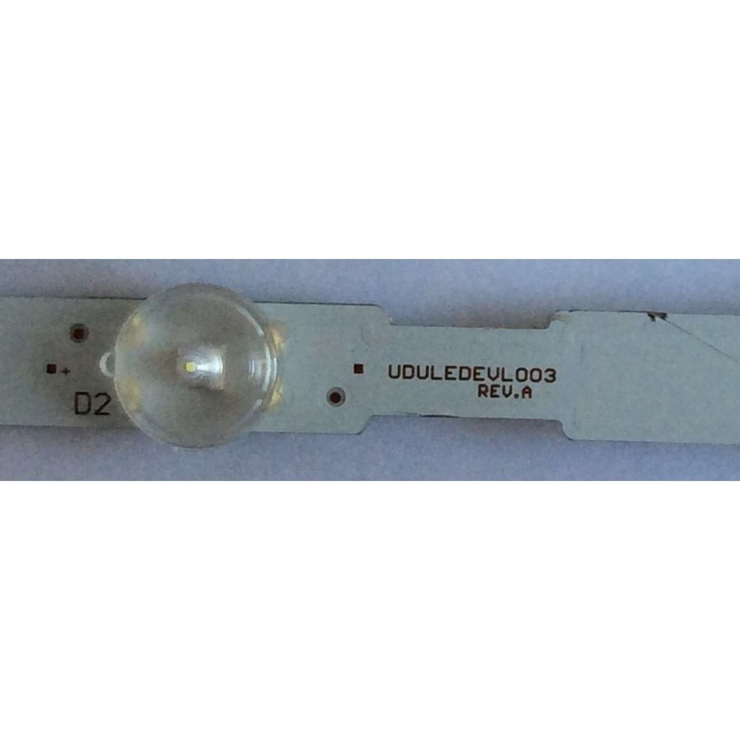 LED PARA TV ( 1 PIEZA )  / SANYO / UDULEDEVL003   REV.A / EVERLIGHT  LBM320M0801-IQ-4 / PANEL U6GF0XT / MODELO FW32D06F  B - Imagen 3