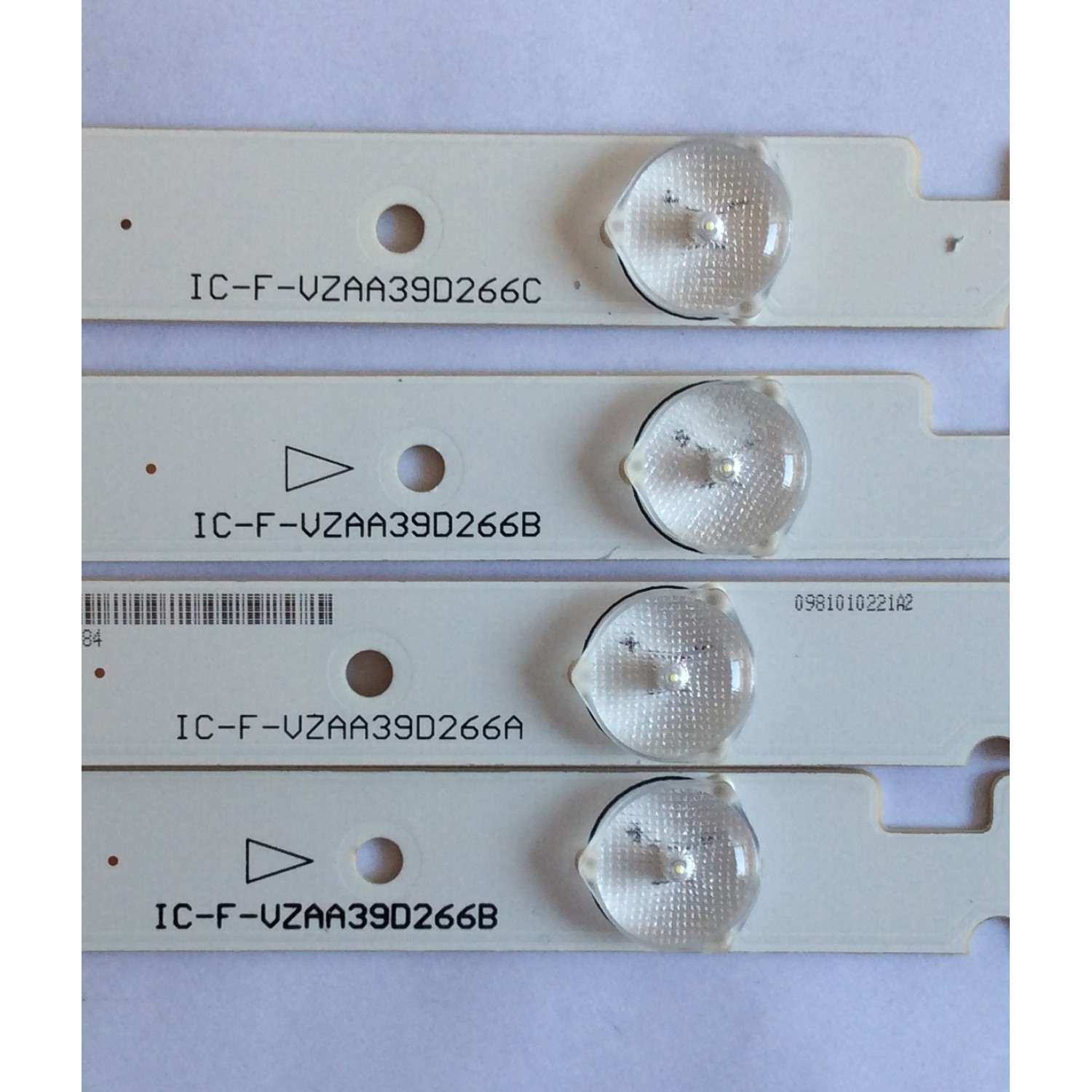 KIT DE LED'S PARA TV SHARP (4 PIEZAS) / NUMERO DE PARTE IC-F-VZAA39D266 / 0981010221 / IC-F-VZAA39D266C / 0981010221A4 / IC-F-VZAA39D266B / 0981010221A3 / IC-F-VZAA39D266B / 0981010221A3 / IC-F-VZAA39D266A / 0981010221A2 / MODELO LC-39LE551U     - Imagen 4