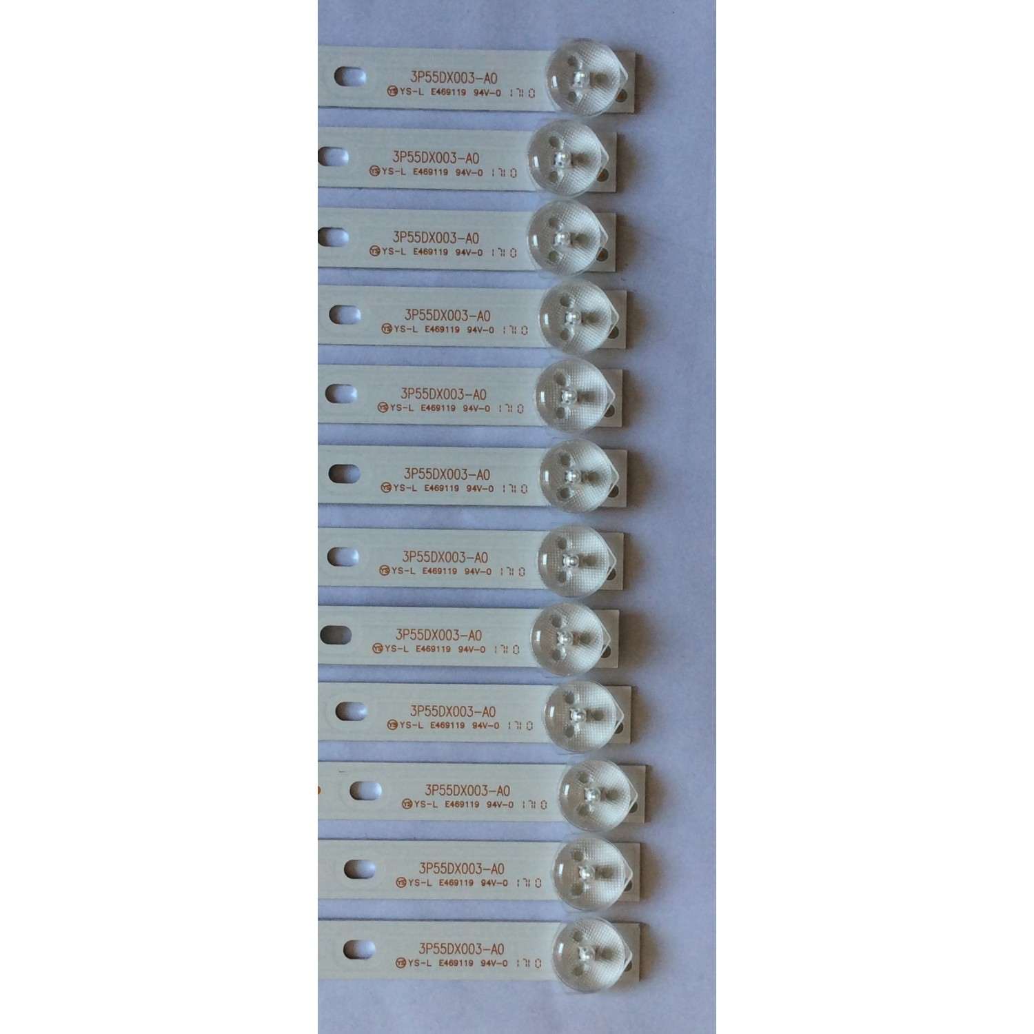 KIT DE LED'S PARA TV ( 12 PIEZAS ) / ELEMENT / 3P55DX003-A0 / 0355DX014 / A12/H6/30  21005719 / PANEL  LSC550FN10-K01, MD5525YTSU / MODELO E4SFT5517 - Imagen 3