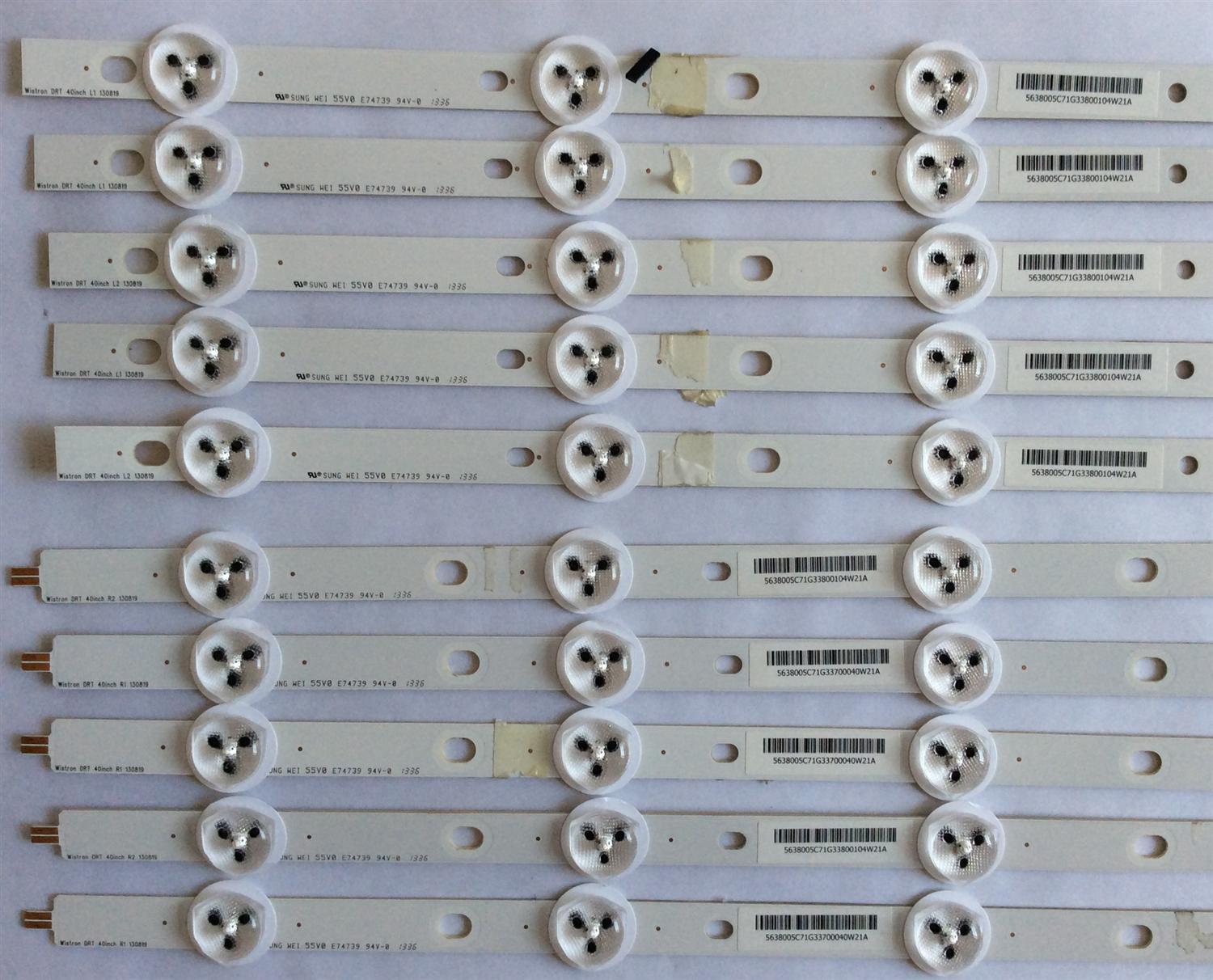 KIT DE LED´S PARA TV ( 10 PIEZAS ) / VIZIO / 550V0  / E74739 / 5638005C71 / 5638005C61 / 131014 / 130819 / PANEL LSC400HM06-S03 / MODELO E400I-B2 LWZQPNBP  - Imagen 3