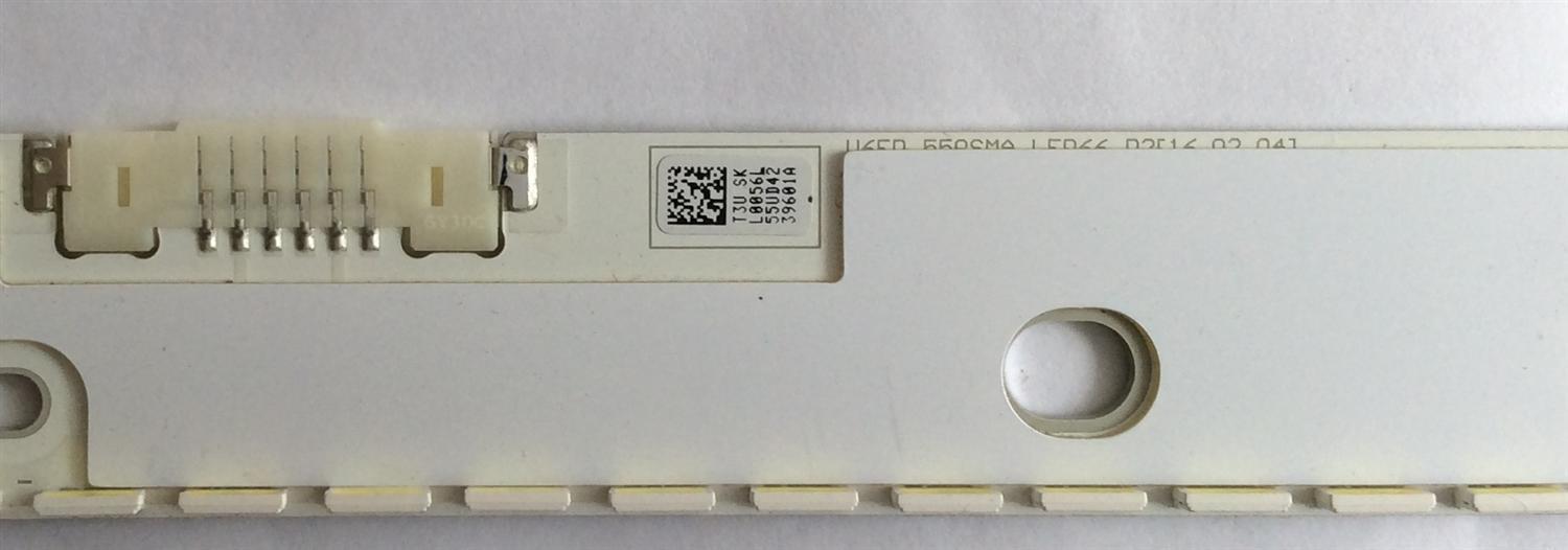 KIT DE LED'S PARA TV (2 PIEZAS) / SAMSUNG / BN96-39601A / BN96-39602A / PANEL CY-KK055HGLV3H / CY-VK055HGLV3H / MODELOS UE55MU6500UXXU / UE55MU6500UXUA / (MAS MODELOS EN DISCRIPCIÓN) - Imagen 2