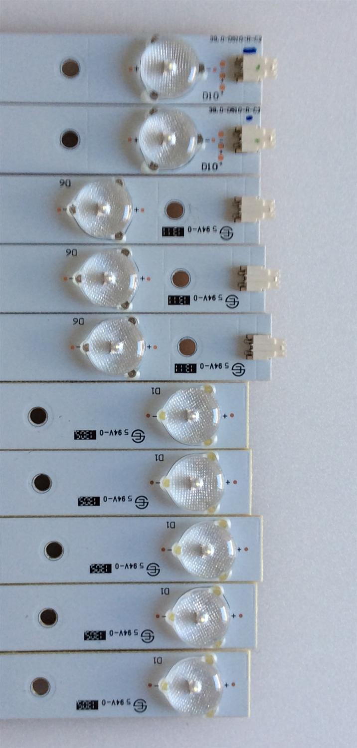 KIT DE LED'S PARA TV (10 PIEZZAS) / VIZIO / 39.0-D510-L-C2 / 39.0-D510-R-C2 / PANEL TPT390J1 HJ1L02 REV:SC1L / MODELO E390-A1  - Imagen 3