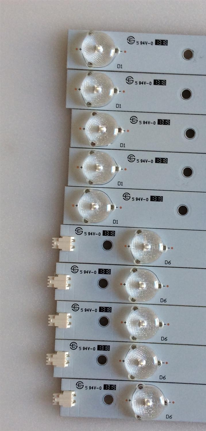 KIT DE LED'S PARA TV (10 PIEZAS) / 39.0-D510-R-C2 / 39.0 -D510-L-C2 / PANEL TPT390J1 HJ1L02 REV:SC1Q / MODELO 39" - Imagen 2
