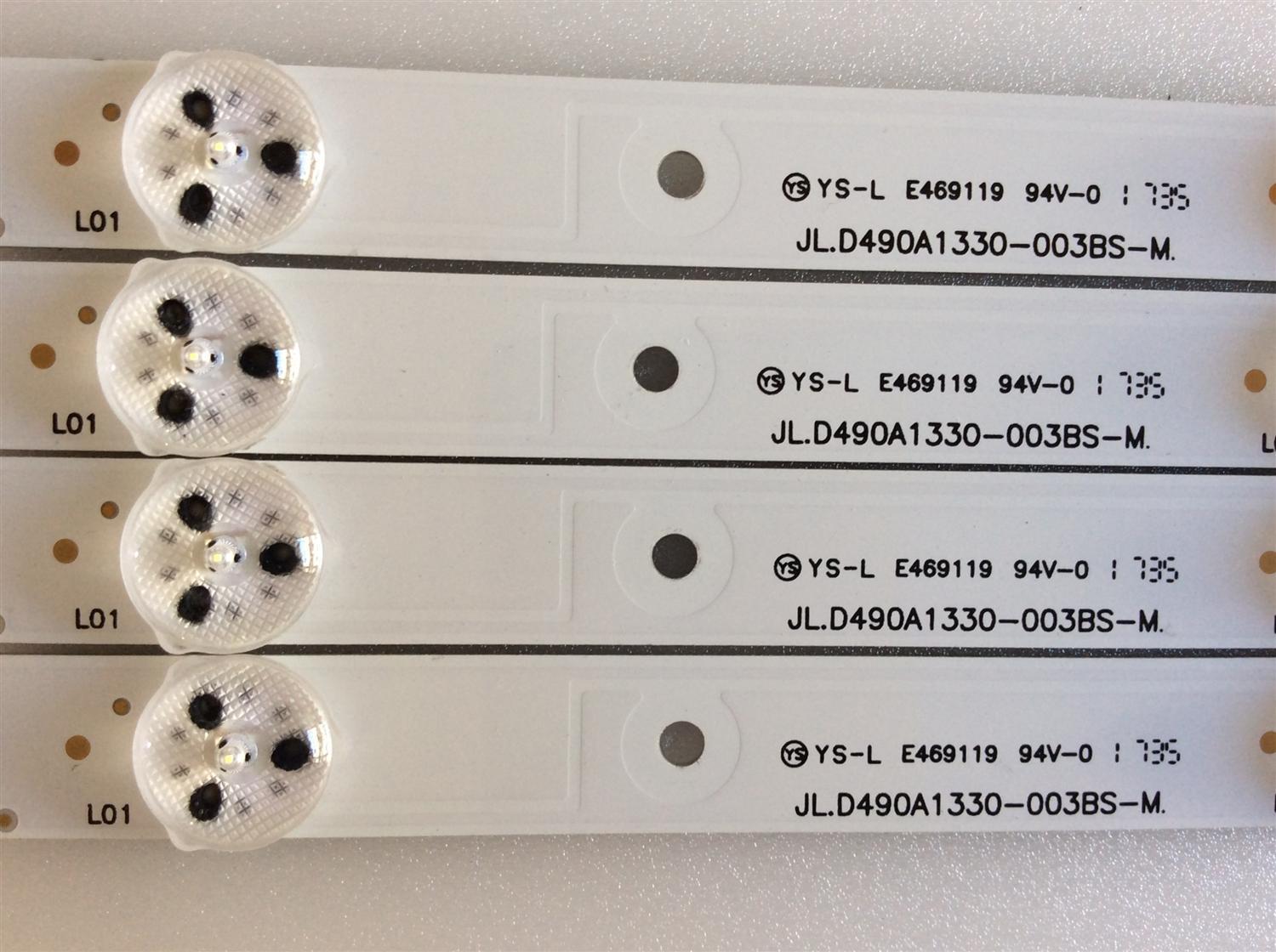 KIT DE LED´S PARA TV ( 4 PIEZAS ) / INSIGNIA / JL.D490A1330-003BS-M / 1172315 17B F5 C 30 B1 N170826 / PANEL JHD490N2F81 / MODELO NS-49D420NA18  - Imagen 2