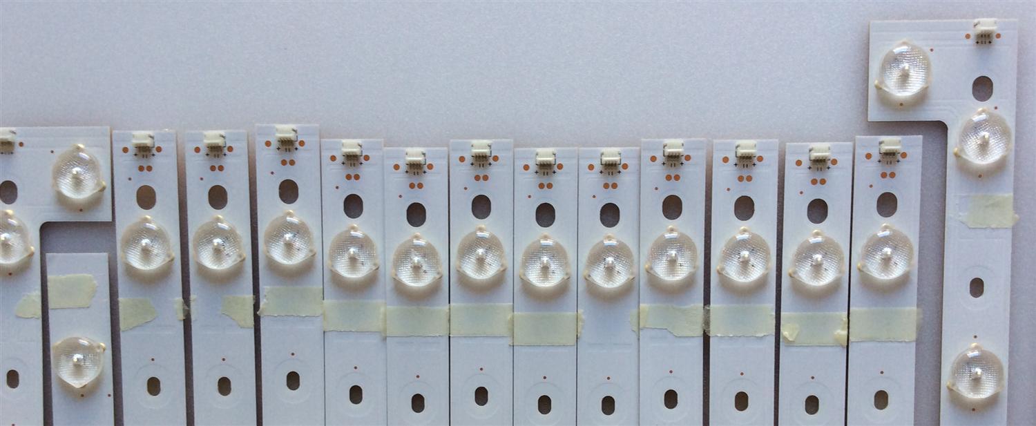 KIT DE LED´S PARA TV ( 16 PIEZAS ) / VIZIO / HF90N5L(P35) / WT-EL-55FHD-V2-A / WT-EL-55FHD-V3-B / C  / MODELO M552I-B2 - Imagen 2