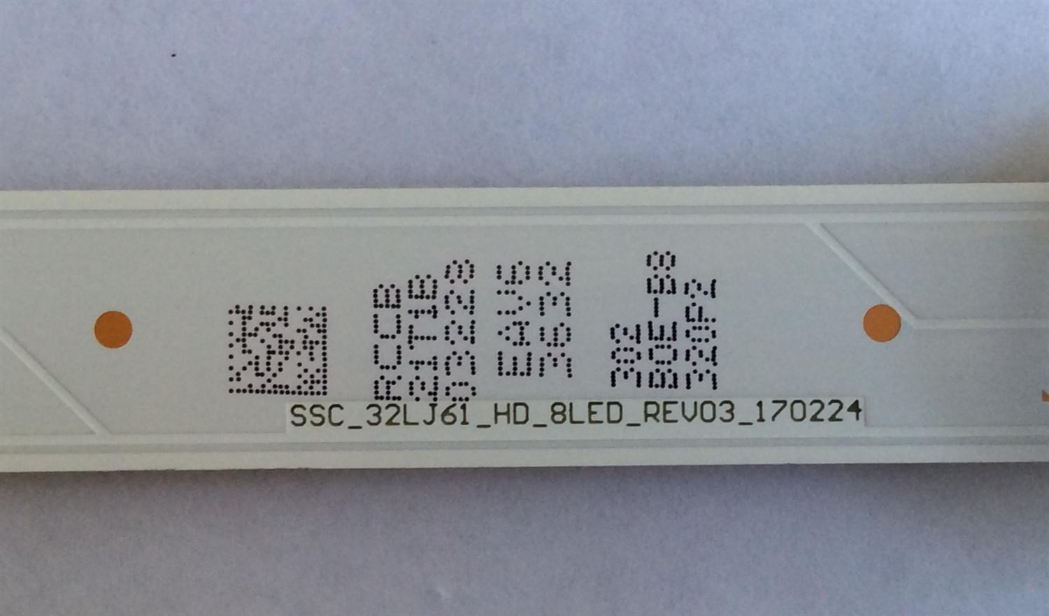 LED PARA TV ( 1 PIEZA ) / LG / SSC_32LJ61_HD_8LED_REV03_170224 / SSC_32LJ61_HD_S / PANEL NC320DXG / HC320DXN-ABS3-2141 / MODELO 32LK610BPUA / 32LM57BPUA - Imagen 3
