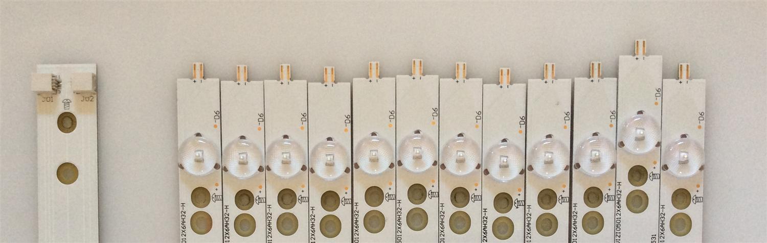 KIT DE LED'S PARA TV (12 PIEZAS) / VIZIO / LB-PF3030-GJVIZIO5012X6AH32-H / 210BZ06D04334DL02X / L8T48V6ZAE00 / MODELO D50-E1 - Imagen 2