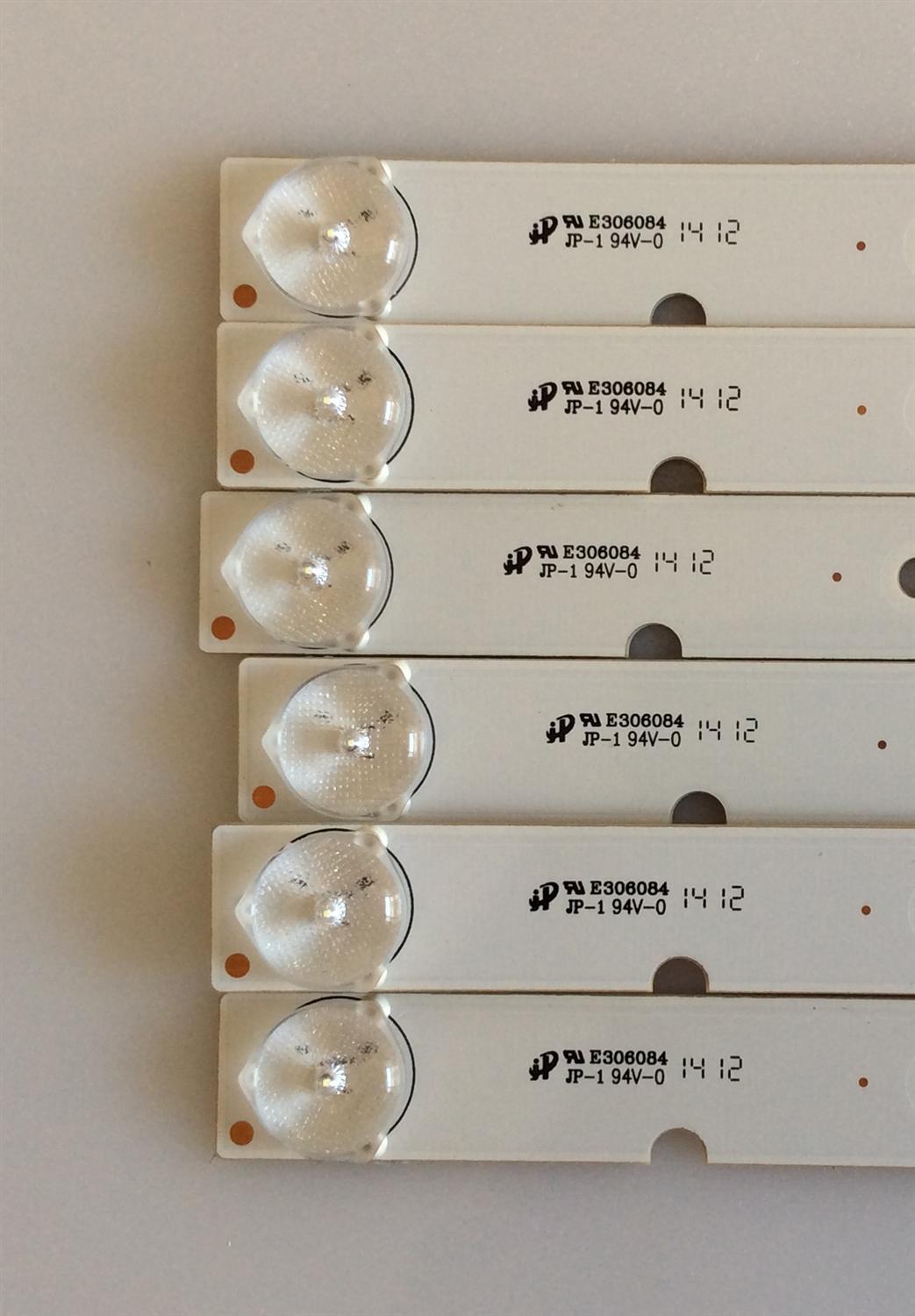 KIT DE LED'S PARA TV ( 6 PIEZAS ) / IC-A-VZAA39D265B1 / PANEL T390HVN04.0 / MODELO E390I-B0 - Imagen 4