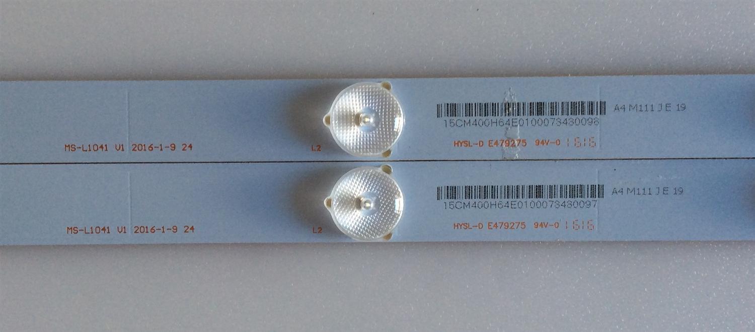 KIT DE LED'S PARA TV (2 PIEZAS) / 910-240-1007 / MS-L1041 V1 / A4M111JE19 / PANEL T240-0DX-DLED / MODELO ELEFW248 - Imagen 2