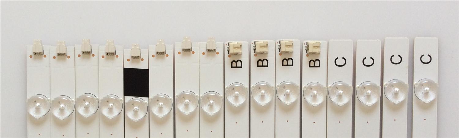 KIT DE LED'S PARA TV (16 PIEZAS) / JVC / IC-C-VZAA65D390A / IC-D-VZAA65D390B / IC-D-VZAA65D390C / 098101022173 / 098101022174 / 098101022175 / MODELO EM65FTR - Imagen 6