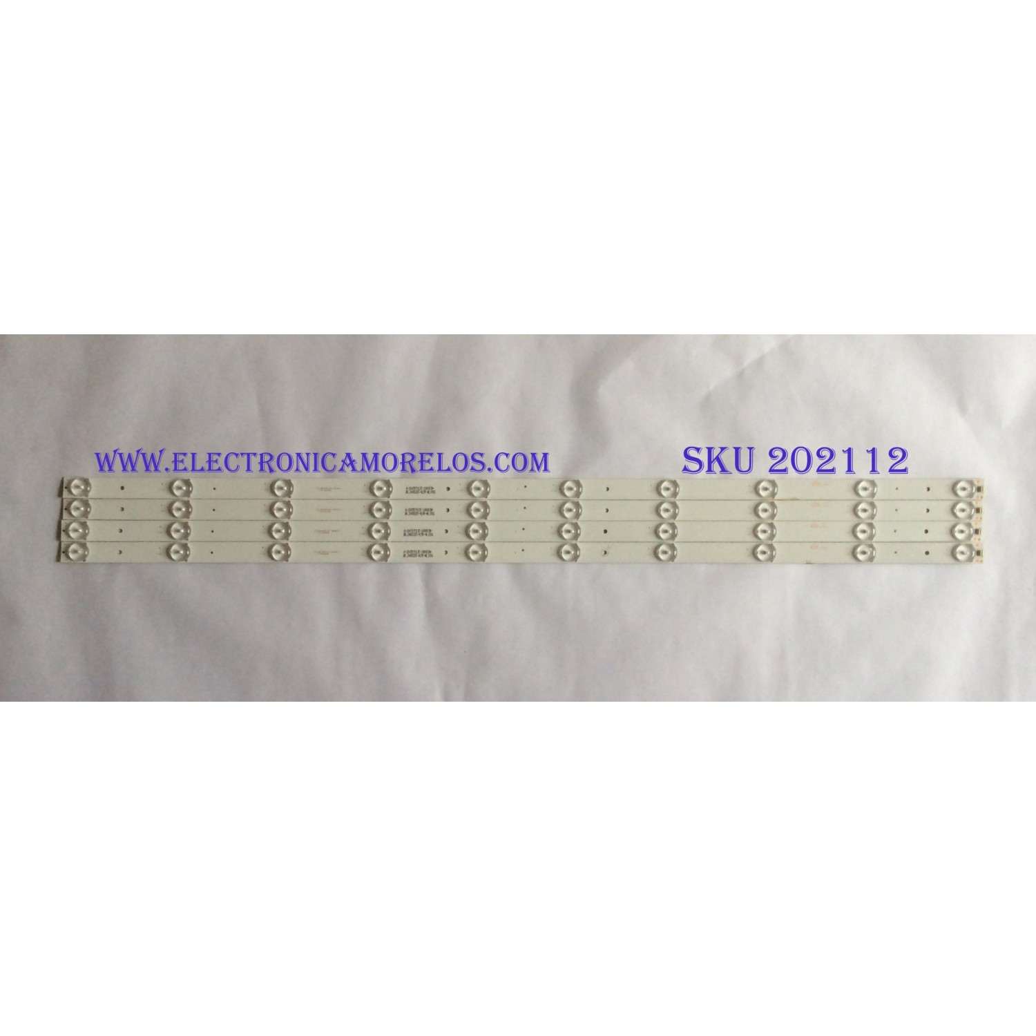KIT DE LED´S PARA TV ( 4 PIEZAS ) / HITACHI / SJ.BK.D4001001-2835AS-F / 1.14.FD400006 / MODELO LE40A3 