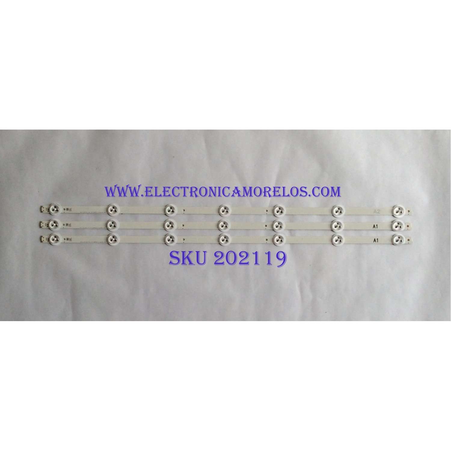 KIT DE LED´S PARA TV ( 3 PIEZAS ) / LG / 6916L-1399A / 6916L-1400A / 32" V13 CDMS REV1.0 1 A1-TYPE / PANEL  LC320DXE-SFR5, LC320DXE-SGR / MODELO 32LN520B-UM BUSQLHR 