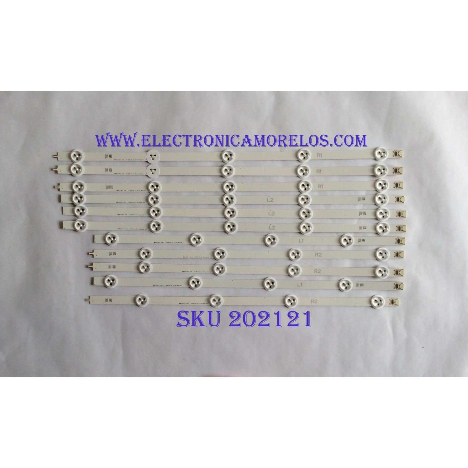 KIT DE LEDS PARA TV LG ORIGINAL 3 PIEZAS / NUMERO DE PARTE EAV64755501 / SSC_Y19_43LM63 / SSC_Y19_TRIDENT_43LM63_REV00_181029 / E469119 / BOE 430H1 / BOE430H1 / PANEL NC430DUE-ABHXC / MODELOS 43LM6300PUB / 43LM6300PLA