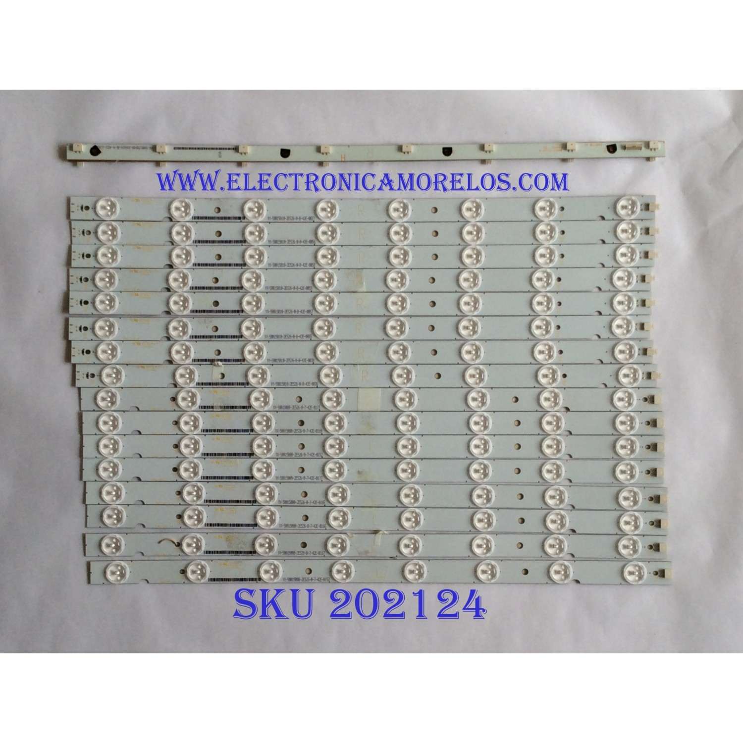 KIT DE LED´S PARA TV ( 16 PIEZAS ) / VIZIO / 500TT10 V4 / 500TT09 V4 / 500TT10 V4 / 500TT09 V4 / YX-50015000-2E526 / MODELO E500I-B1 