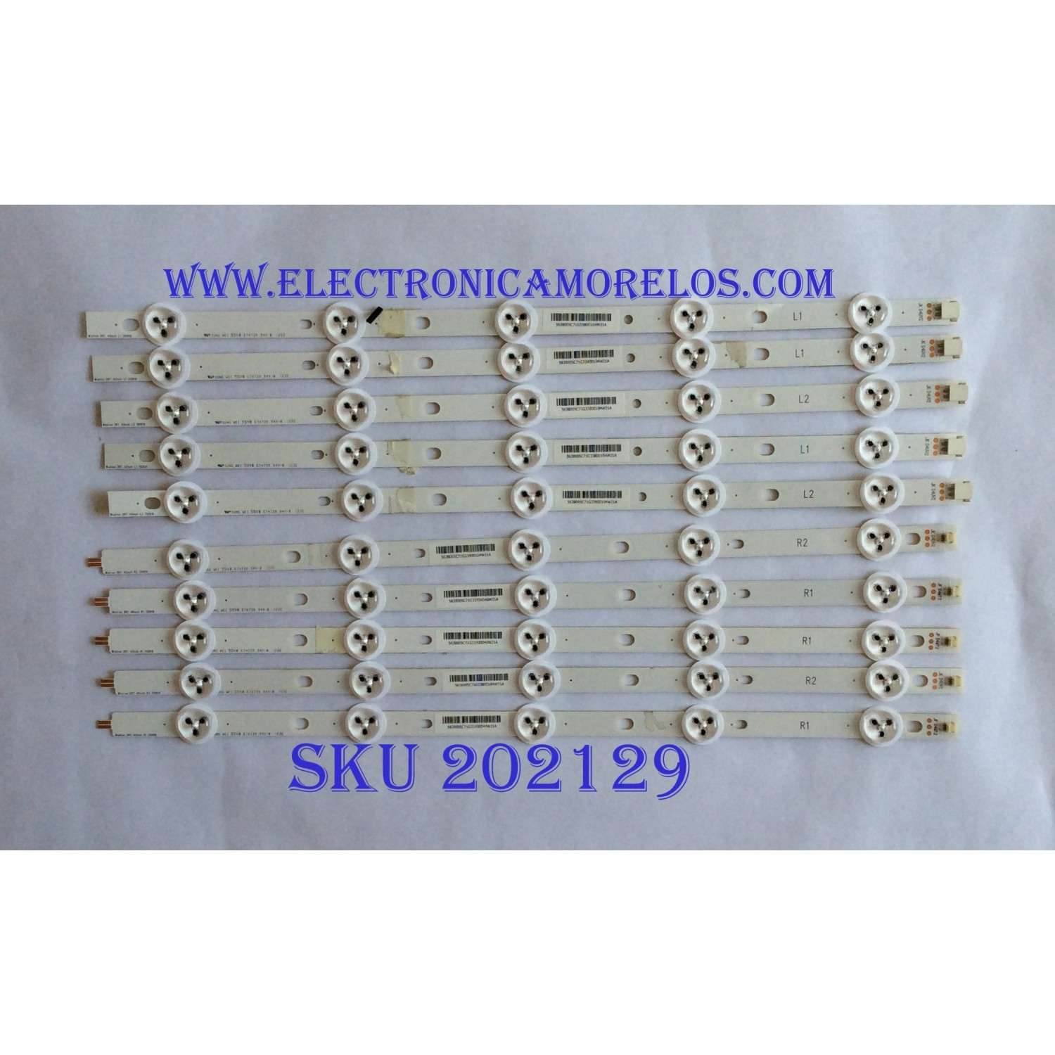 KIT DE LED´S PARA TV ( 10 PIEZAS ) / VIZIO / 550V0  / E74739 / 5638005C71 / 5638005C61 / 131014 / 130819 / PANEL LSC400HM06-S03 / MODELO E400I-B2 LWZQPNBP 