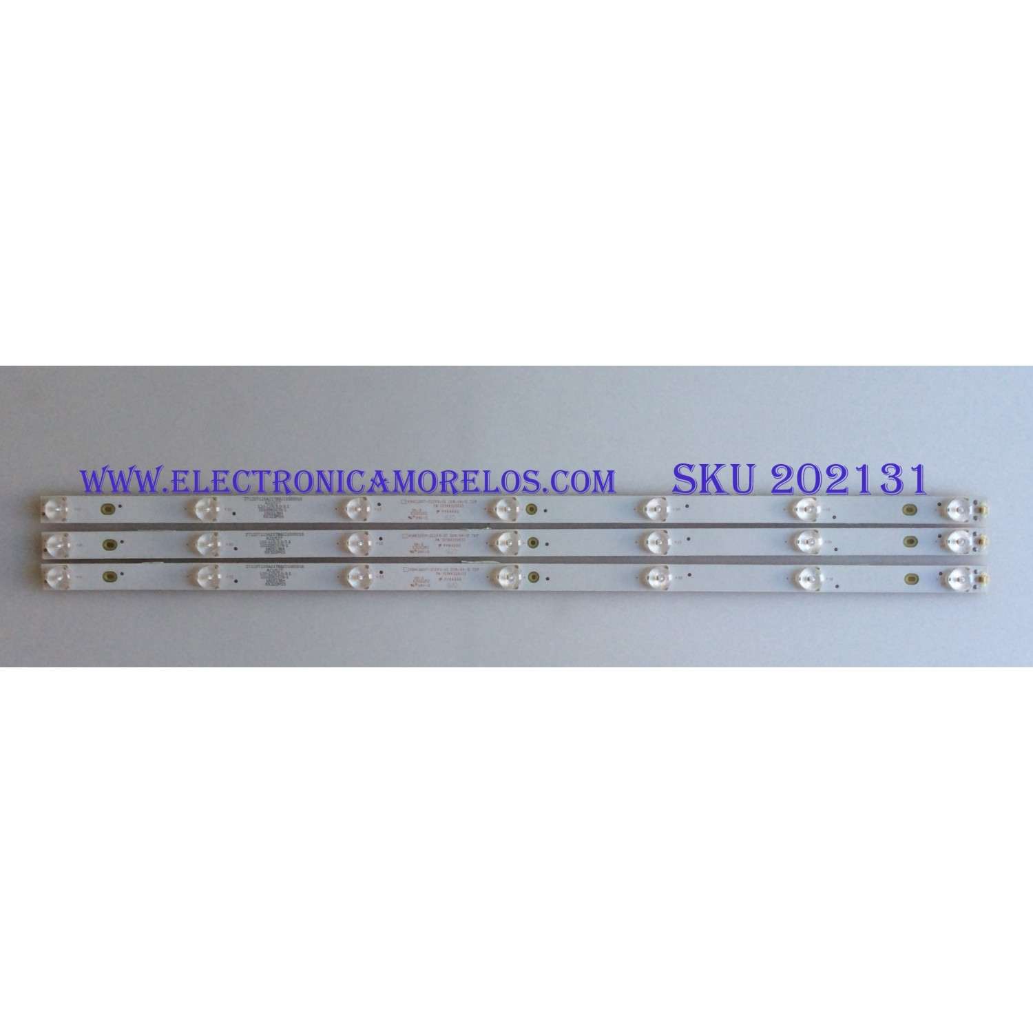 KIT DE LED´S PARA TV ( 3 PIEZAS ) / WESTINGHOUSE / 303KK320033 / KSKKD07-ZC21FG-02 / PANEL MD3232YTBH / MODELO WD32FB2530