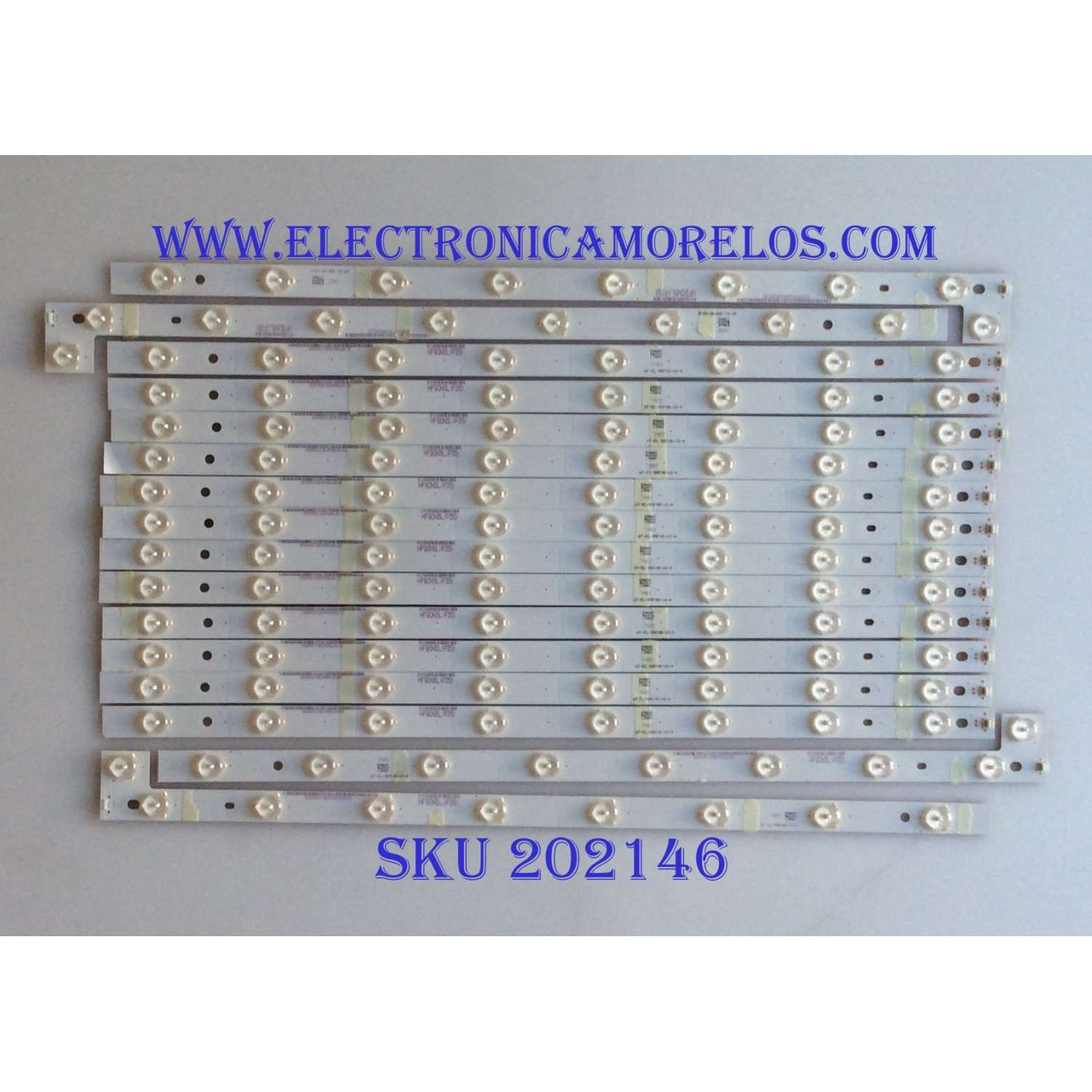 KIT DE LED´S PARA TV ( 16 PIEZAS ) / VIZIO / HF90N5L(P35) / WT-EL-55FHD-V2-A / WT-EL-55FHD-V3-B / C  / MODELO M552I-B2