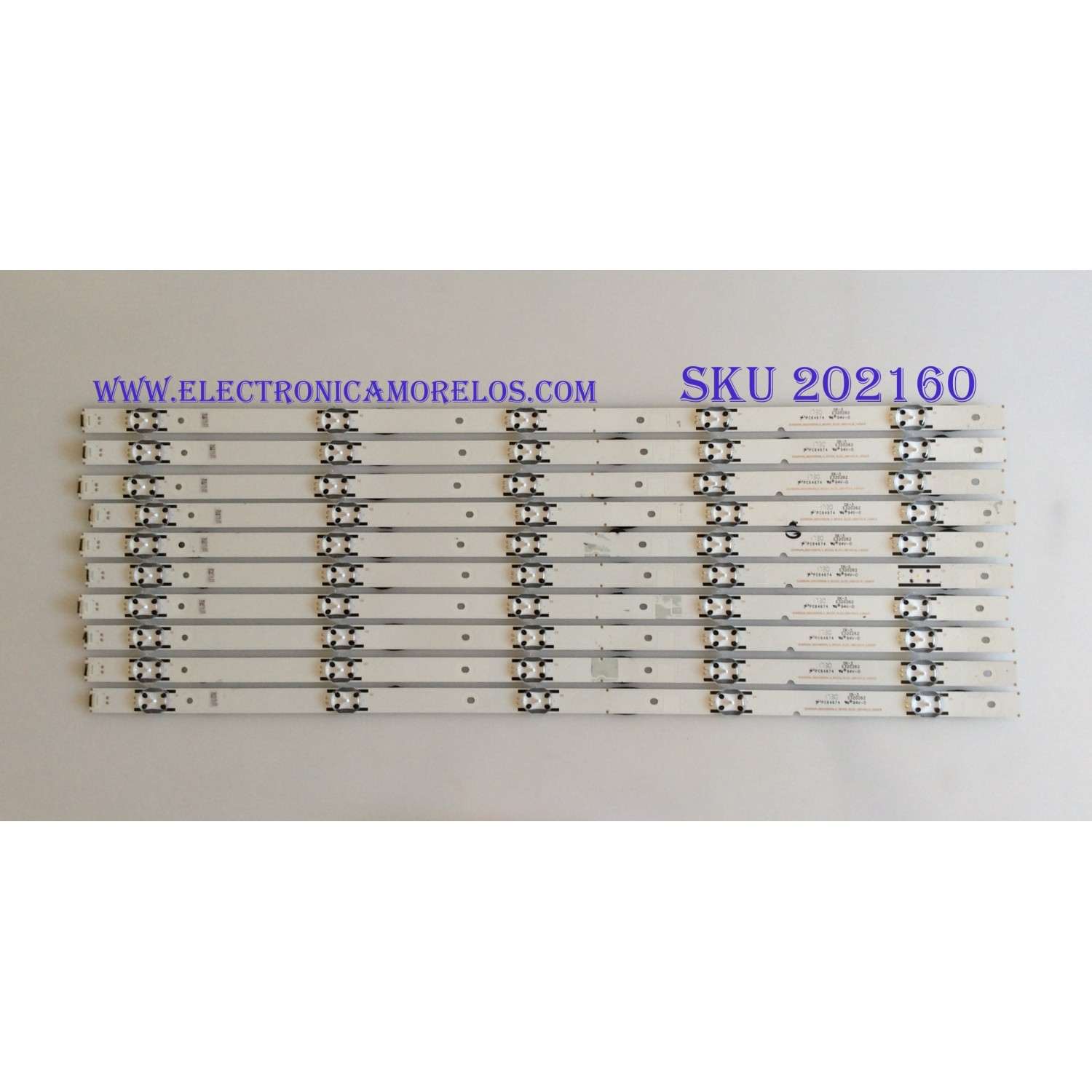 KIT DE LEDS PARA TV INSIGNIA (3 PZ) / NUMERO DE PARTE LB4310M V0_00 / 210BZ10D0B33MBH04L / 20527000970 / 3A586000003M / PANEL TPT430B5-GT013.H / MODELO NS-43DF710NA21