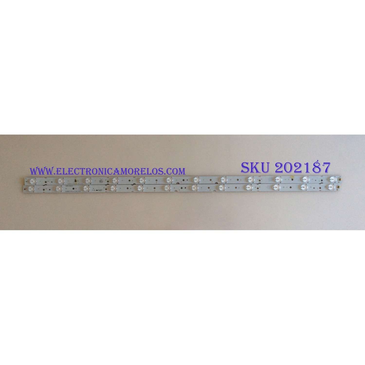 KIT DE LED'S PARA TV ( 2 PIEZAS )  / UPSTAR / 303KJ395031 / KJ395D12-ZC14F-02 / 140613B1 / MODELO P40EA8/ NOTA IMPORTANTE : KIT CUENTA ORIGINALMENTE 3  PIEZAS ((INCOMPLETO 2  PIEZAS))