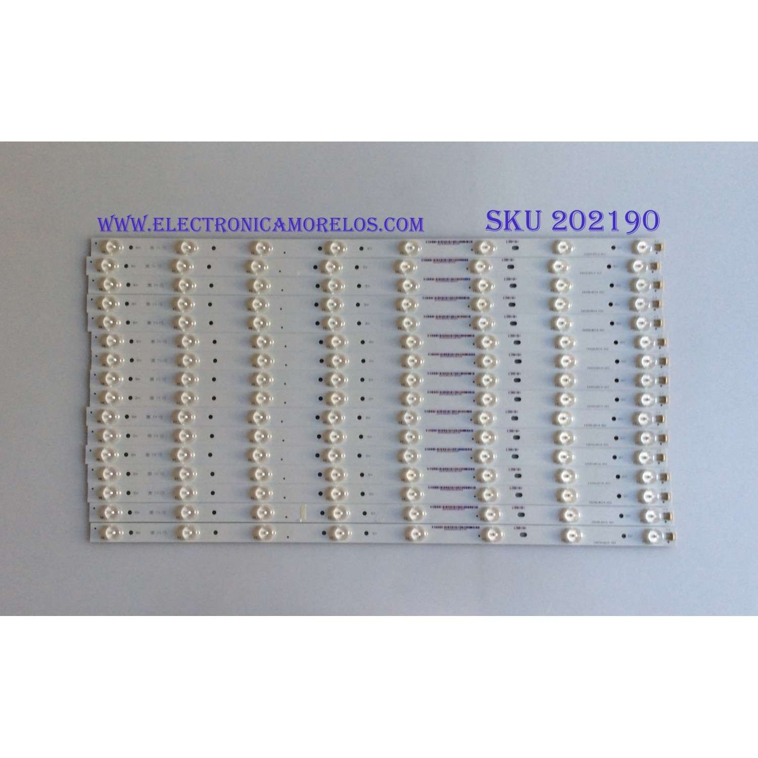 KIT DE LED'S PARA TV ( 16 PIEZAS ) / VIZIO / E600DLB014-003 / E600DLBM60E / PANEL S600FH2-1 / MODELO M602I-B3 LFTRRCAQ / M602I-B3 LFTRRCAR 