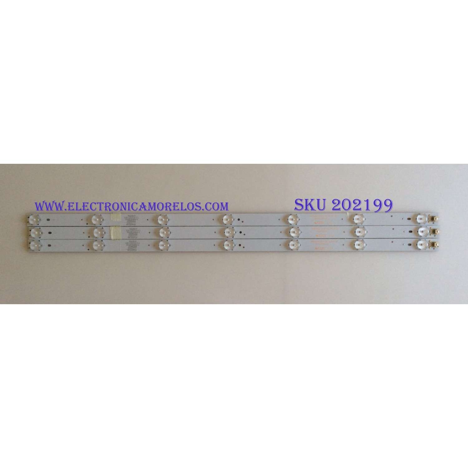 KIT DE LED'S PARA TV (3PIEZAS) / WESTINGHOUSE / 303AK320033 / AHKK32D07-ZC15F-02AK320M10 / 2010010264-1 / PANEL ZC-532AK320M10 / MODELO DW32HB1120