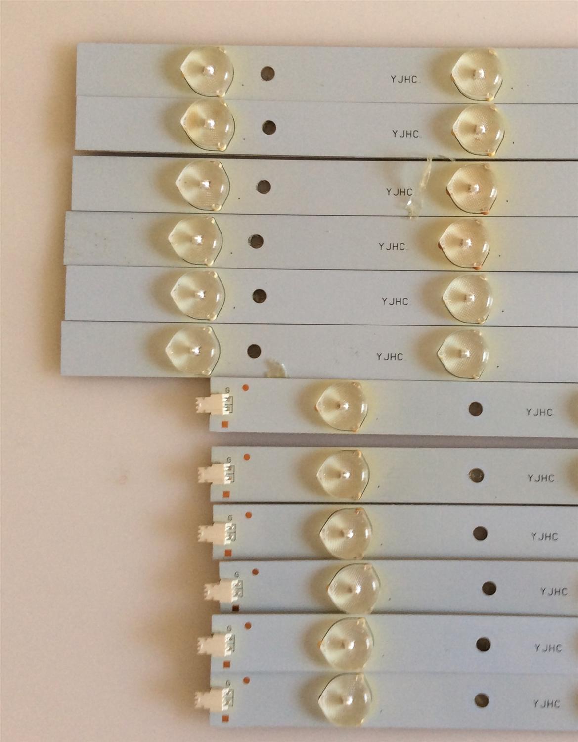 KIT DE LED'S PARA TV (12 PIEZAS) / YJHC.. / PANEL SM480SCA04 / MODELO AET48400FWD - Imagen 2