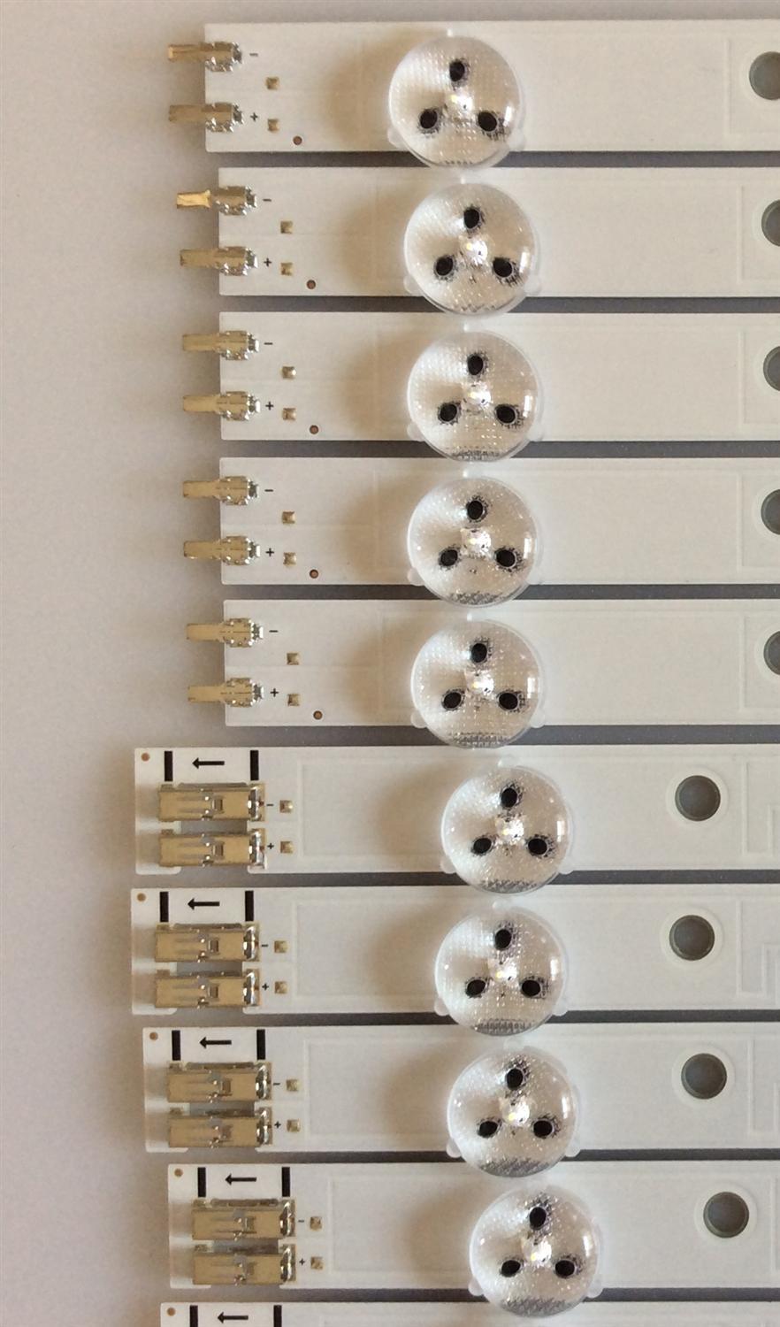 KIT DE LED´S PARA TV ( 10 PIEZAS ) / SAMSUNG / BN96-28328A / BN96-28329A / 39-3535LED-60EA-L    D1GE-390SCA-R1 / 39-3535LED-60EA-R    D1GE-390SCB-R1 / PANEL DE390BGM-V1 / MODELO UN39EH5003FXZA CD01  - Imagen 3