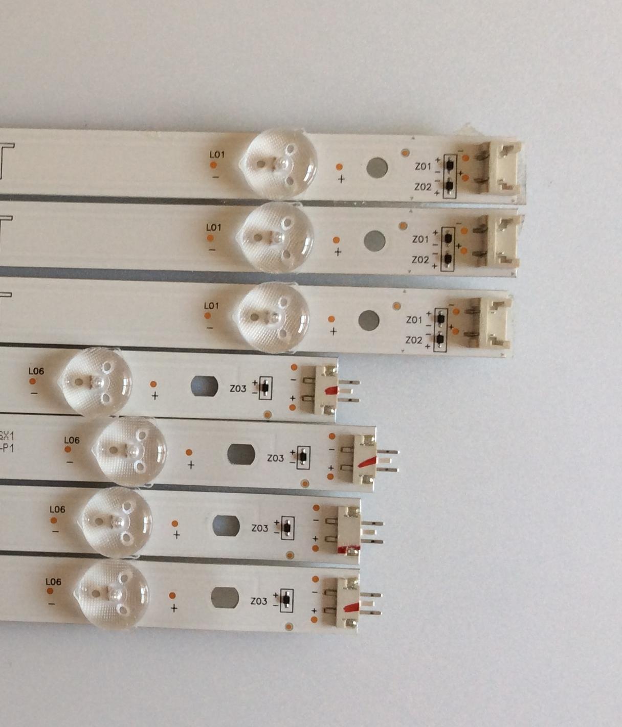 KIT DE LED'S PARA TV / LG / NC490DGG-AAGX1 / GAN01-1380A-P1 / GAN01-1379A-P1 / PANEL'S NC490DGG-AAGX1 / MODELOS 49UK6300PUE.BUSWLOR / NOTA IMPORTANTE : KIT CUENTA ORIGINALMENTE 8  PIEZAS ((INCOMPLETO 7  PIEZAS))         - Imagen 3