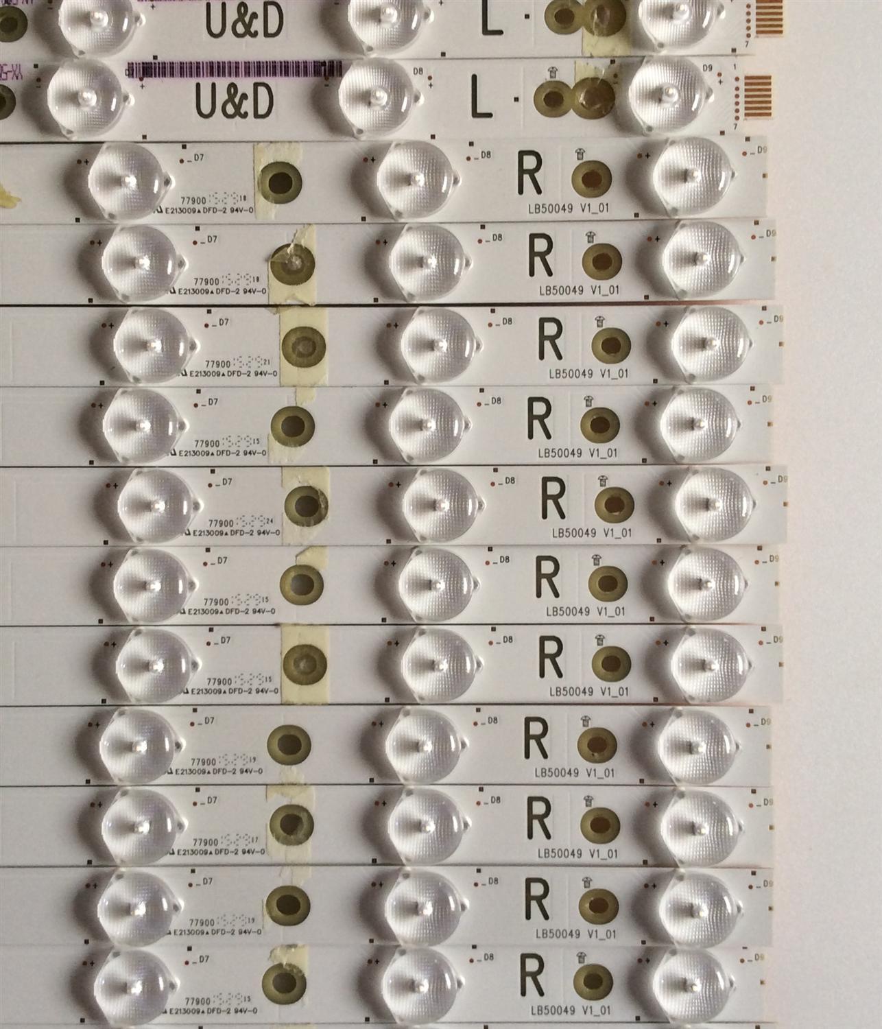 KIT DE LED´S PARA TV ( 28 PIEZAS ) / VIZIO / LB50049 / LB50049  VI_01 / LB50049 V2_01 / LB50049 V3_01 / LB50049 V0_01 / 77900 / PANEL TPT500U1-QVN02.A / MODELO P50-C1 - Imagen 3